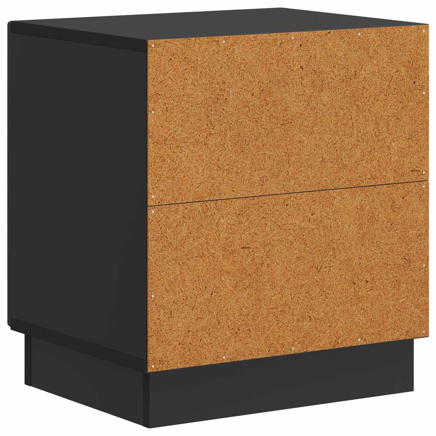 Nattbord 2 pcs Svart 43 x 34,5 x 47 cm Konstruert tre