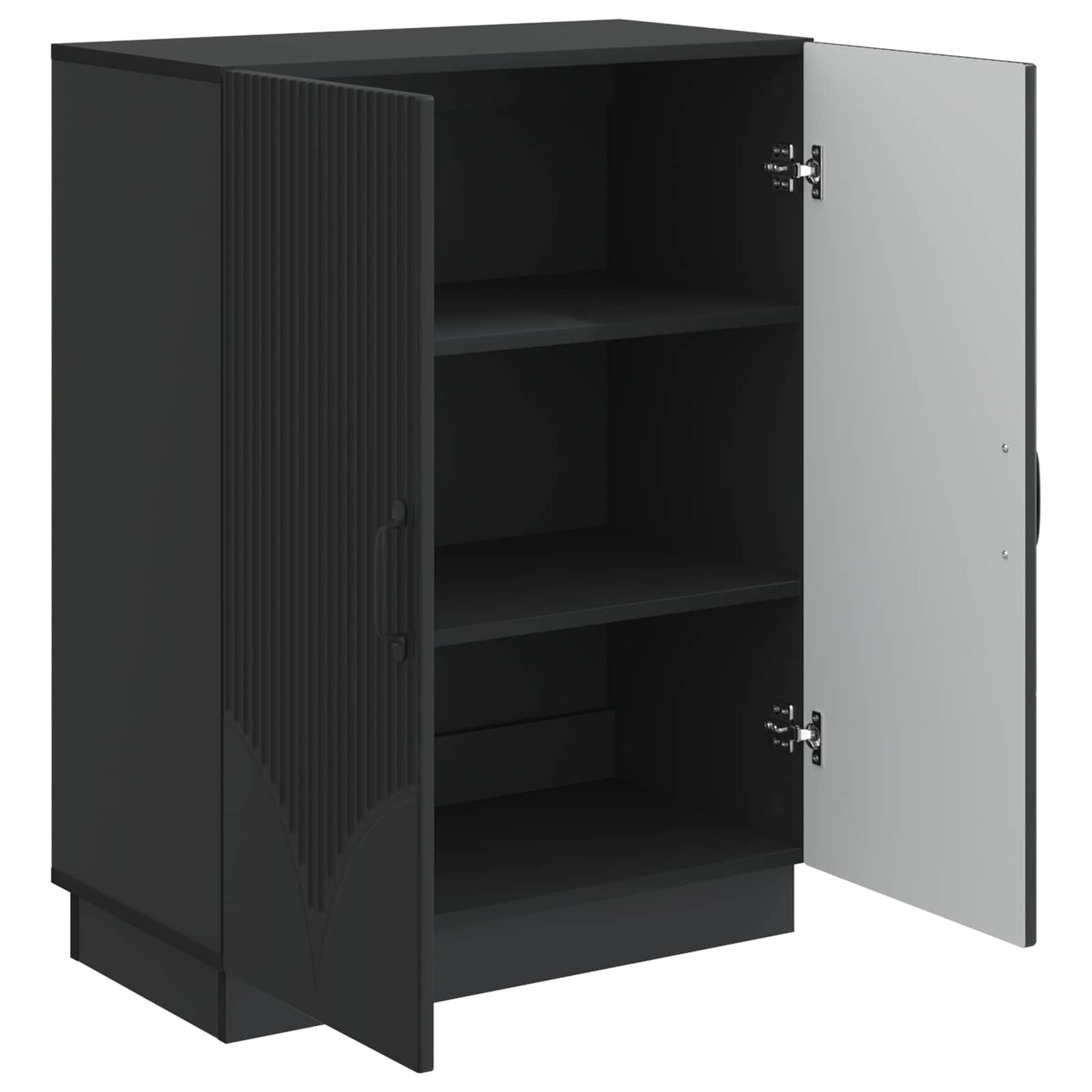 Serviesskap Svart 66 x 34,5 x 87 cm Konstruert tre