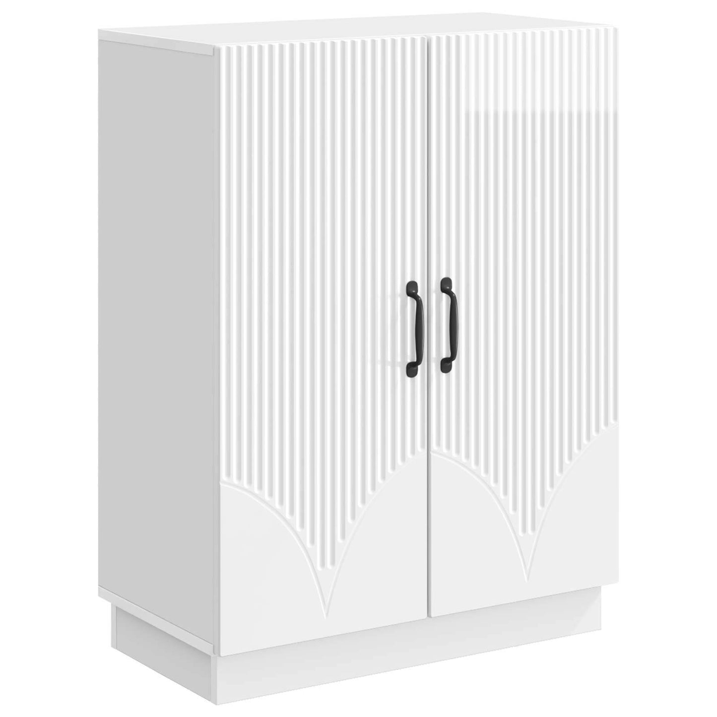 Serviesskap Høgglans hvit 66 x 34,5 x 87 cm Konstruert tre
