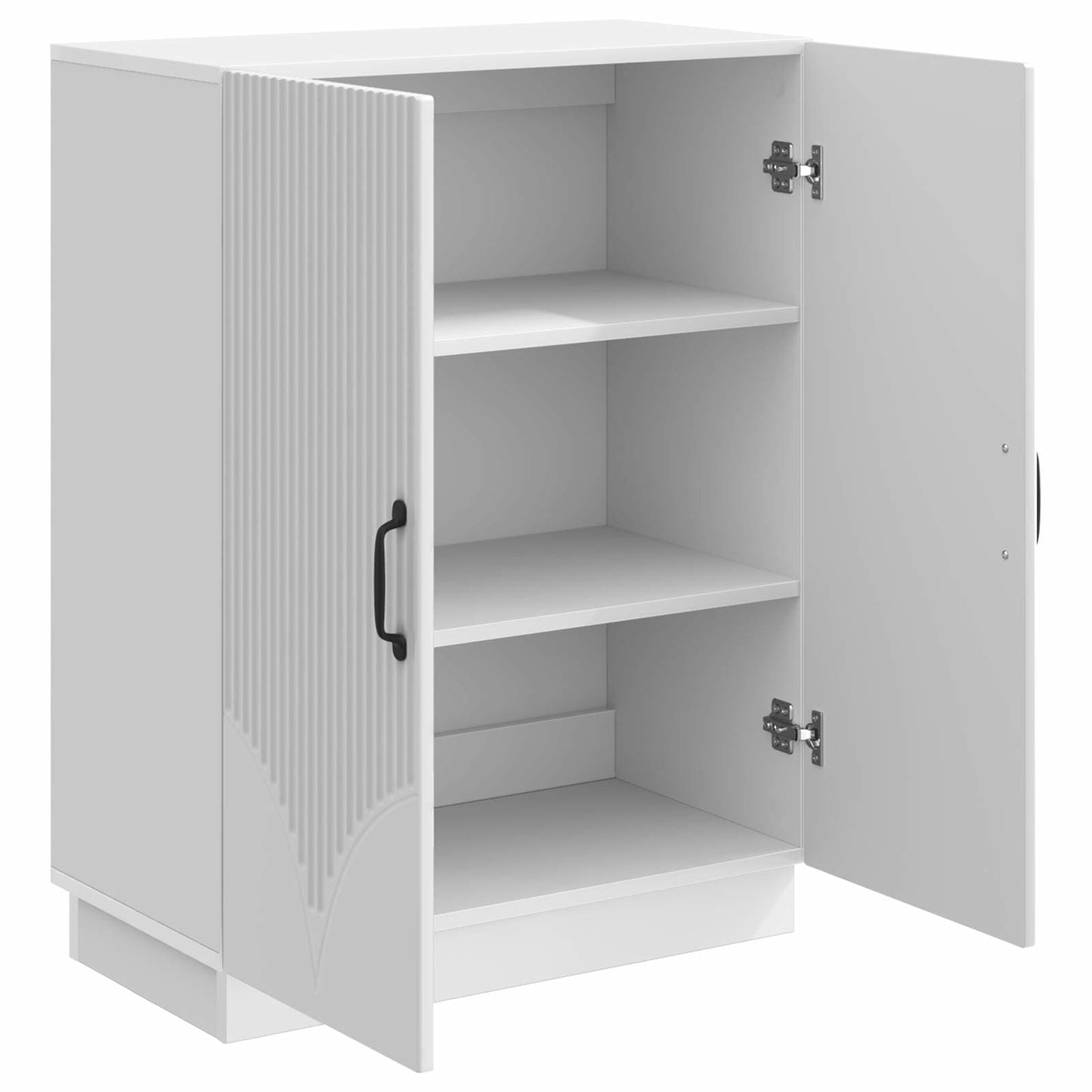 Serviesskap Høgglans hvit 66 x 34,5 x 87 cm Konstruert tre