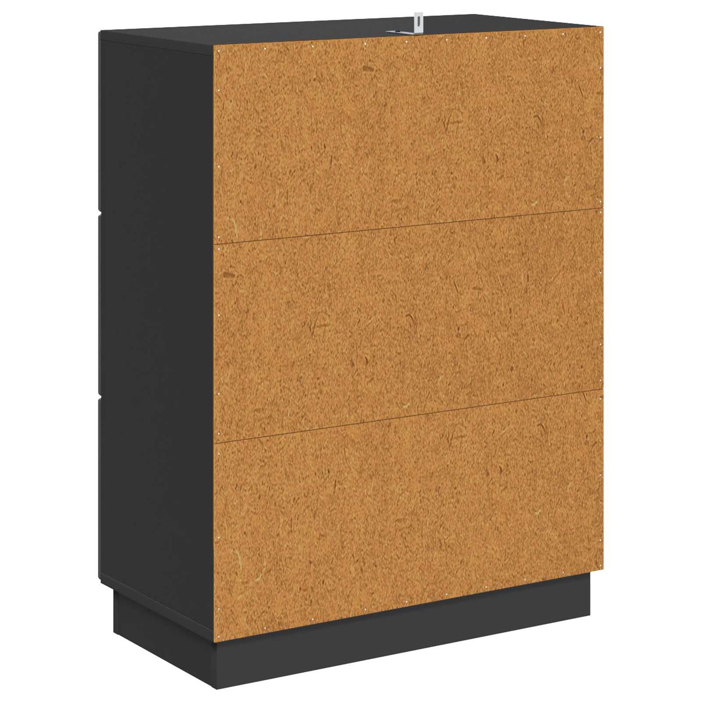 Skuffeskap Svart 66 x 34,5 x 87 cm Konstruert tre