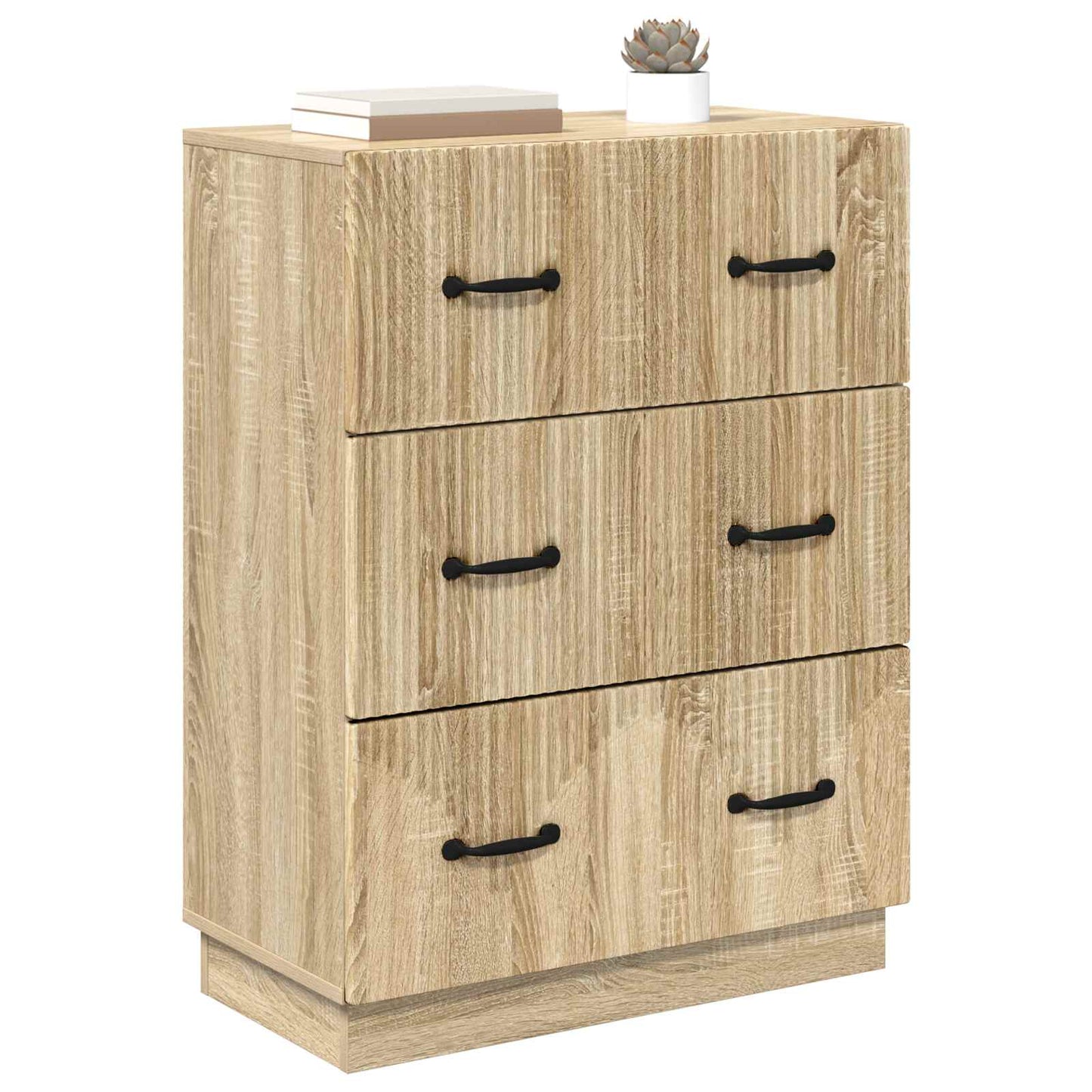 Skuffeskap Sonoma eik 66 x 34,5 x 87 cm Konstruert tre