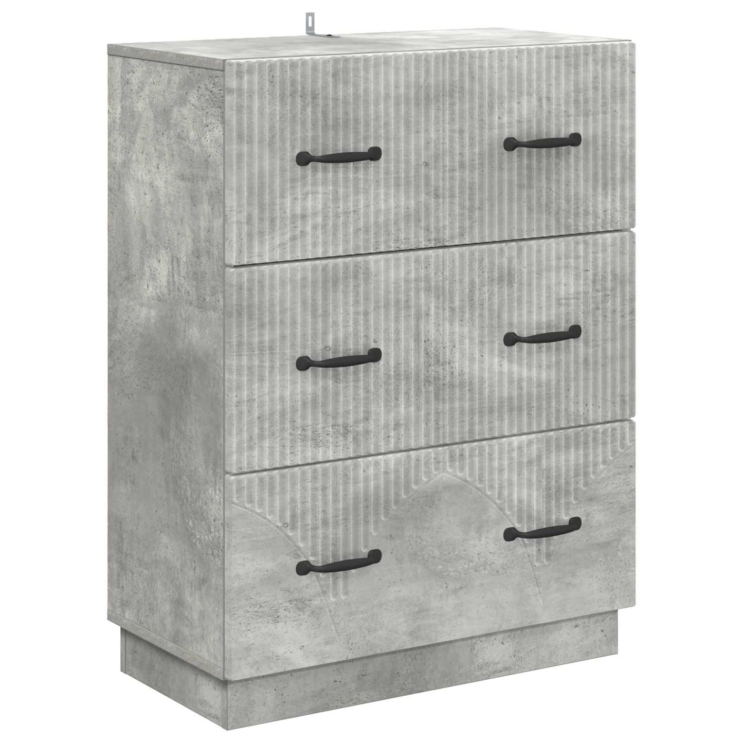 Skuffeskap Betonggrå 66 x 34,5 x 87 cm Konstruert tre