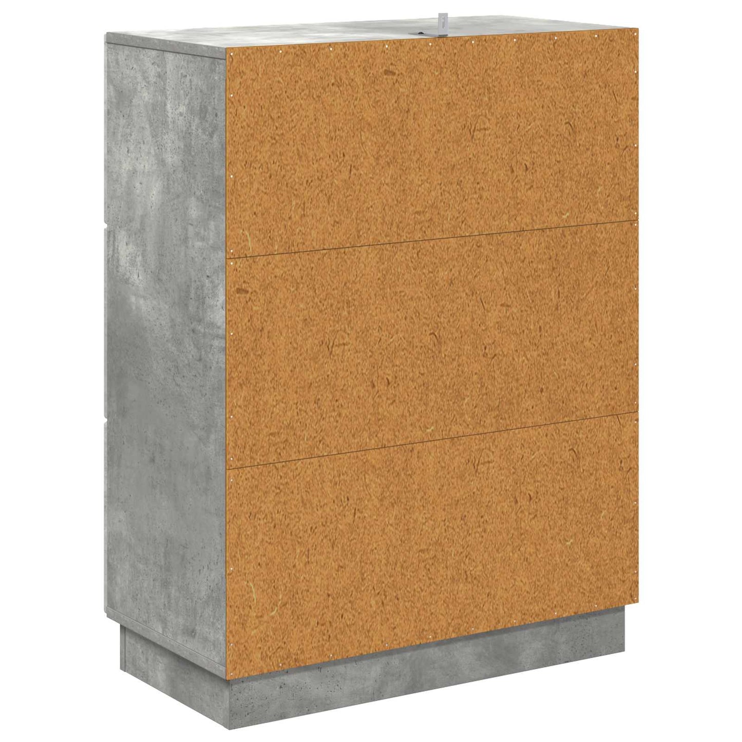 Skuffeskap Betonggrå 66 x 34,5 x 87 cm Konstruert tre
