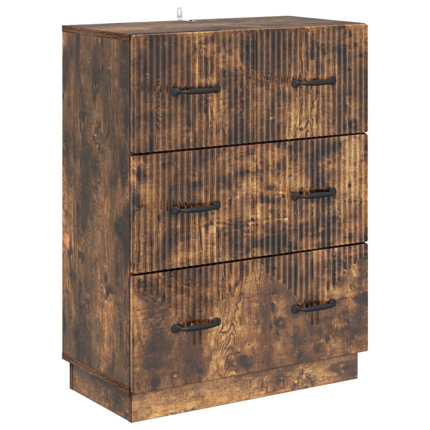 Skuffeskap Røkt Eik 66 x 34,5 x 87 cm Konstruert tre