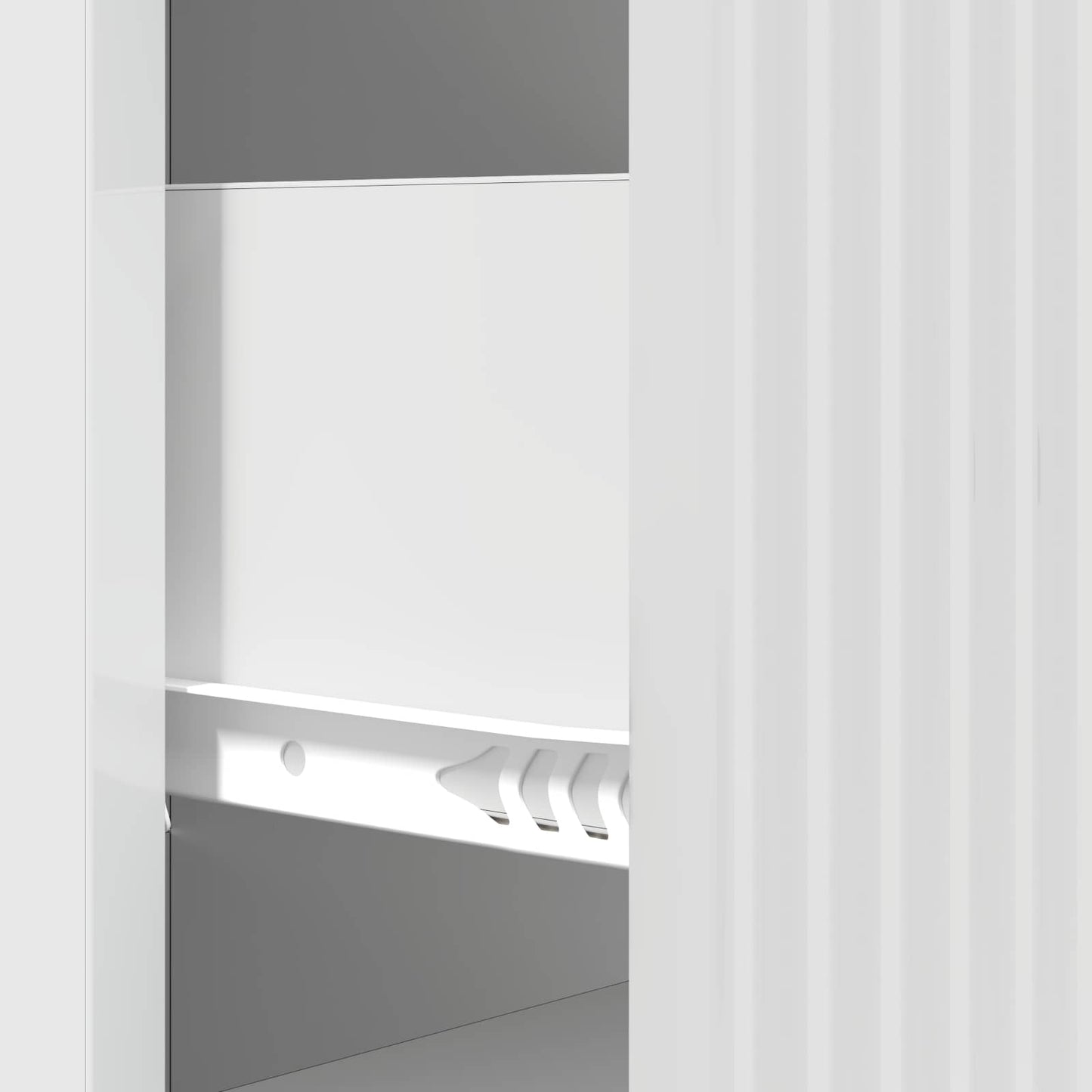 Skuffeskap Høgglans hvit 33 x 34,5 x 87 cm Konstruert tre