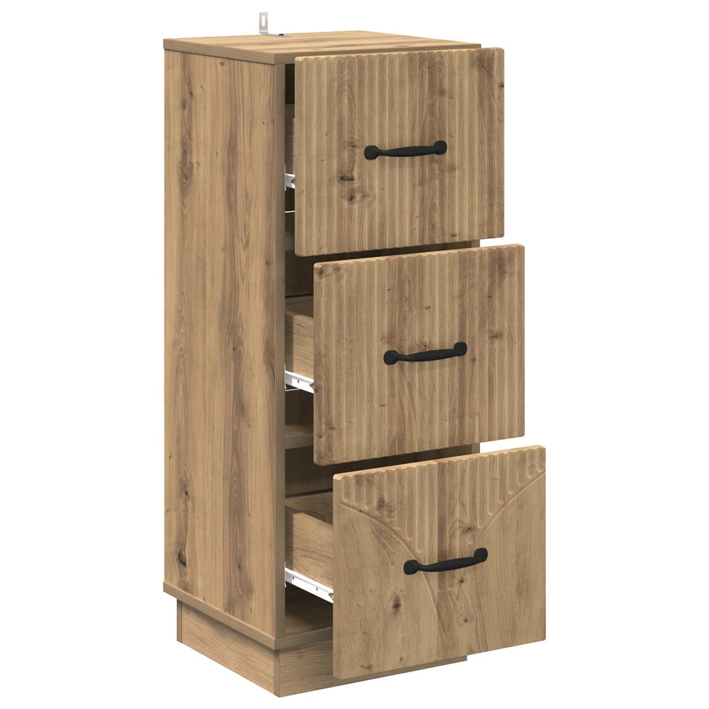 Skuffeskap 33 x 34,5 x 87 cm Konstruert tre Artisan eik