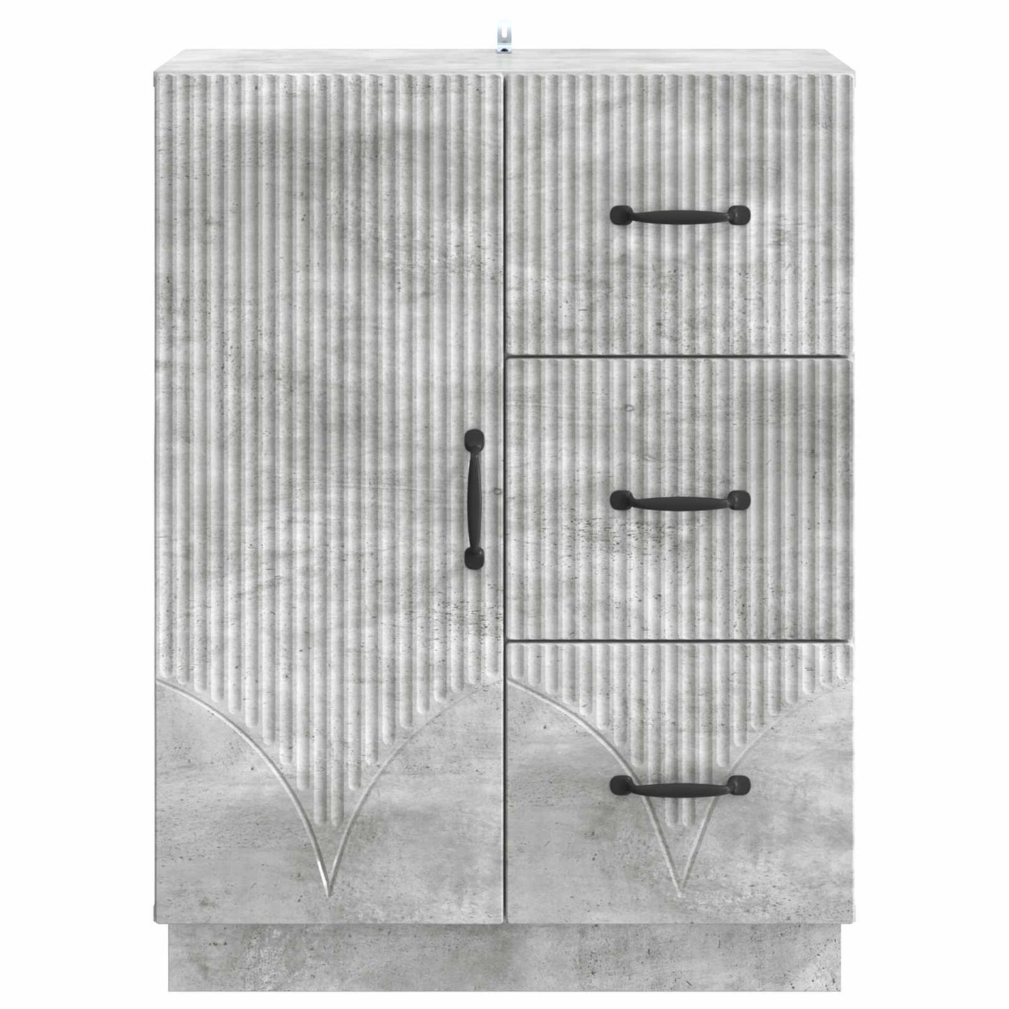 Serviesskap Betonggrå 66 x 34,5 x 87 cm Konstruert tre