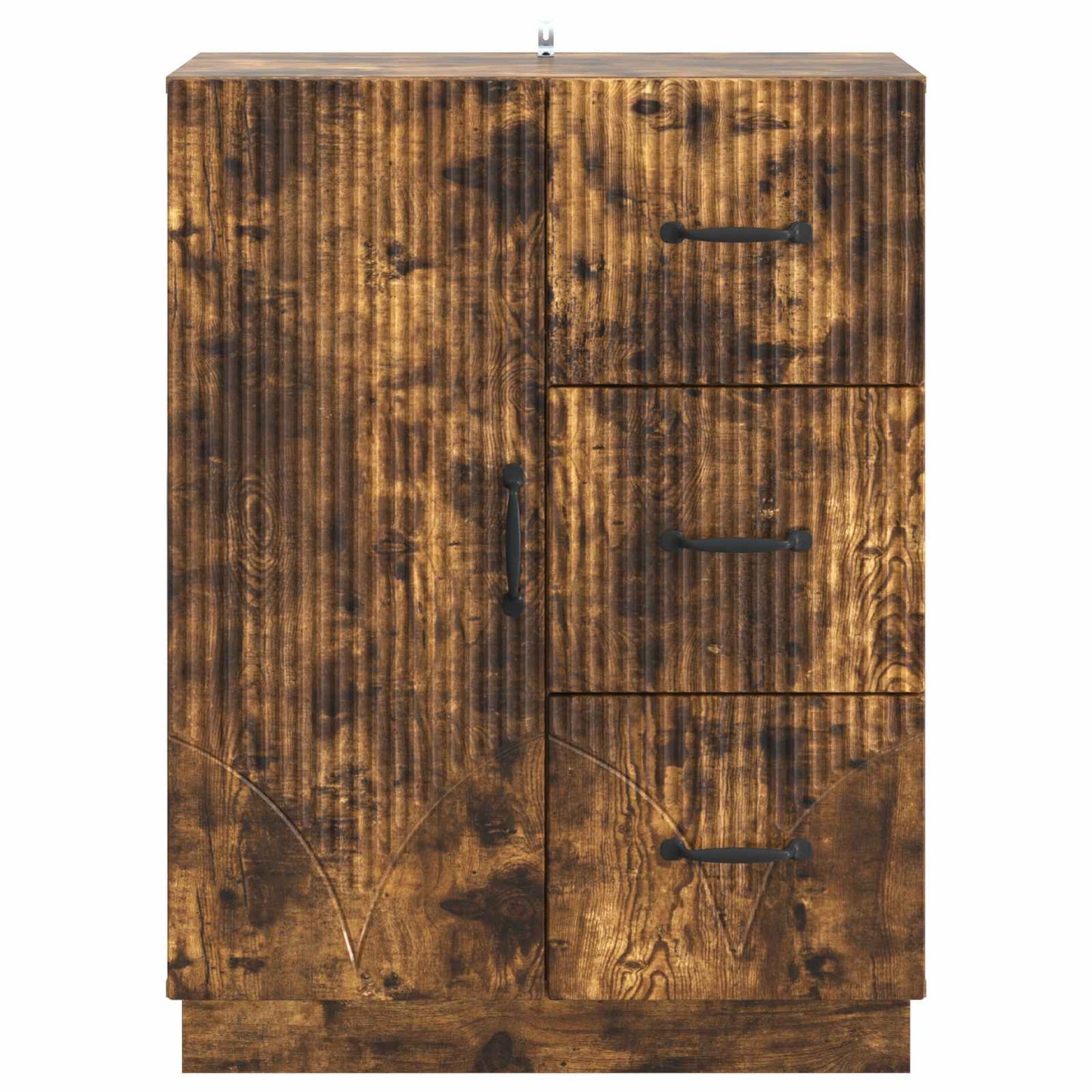 Serviesskap med skuff Røkt Eik 66 x 34,5 x 87 cm Konstruert tre