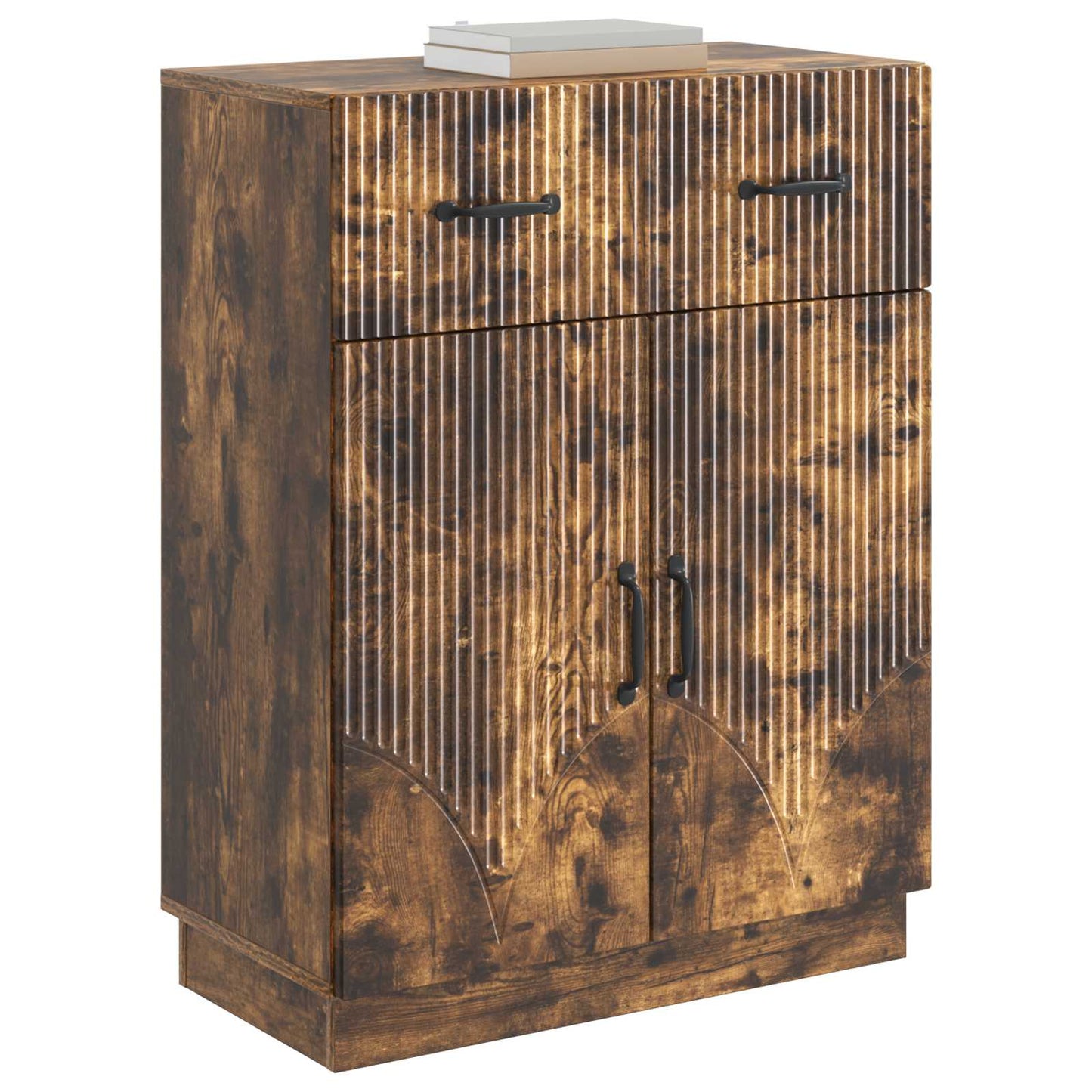 Serviesskap med skuff Røkt Eik 66 x 34,5 x 87 cm Konstruert tre