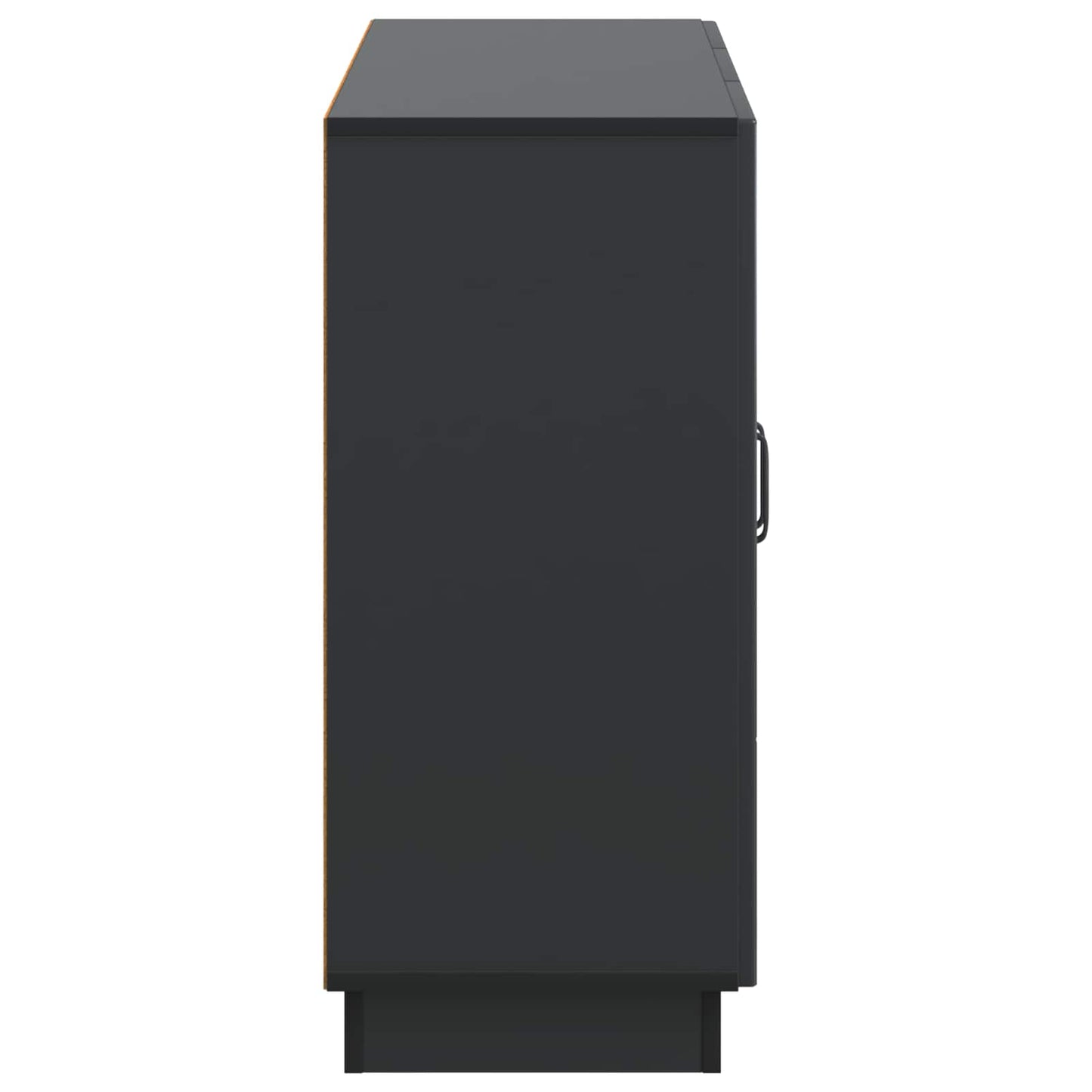Serviesskap Svart 89 x 34,5 x 77 cm Konstruert tre