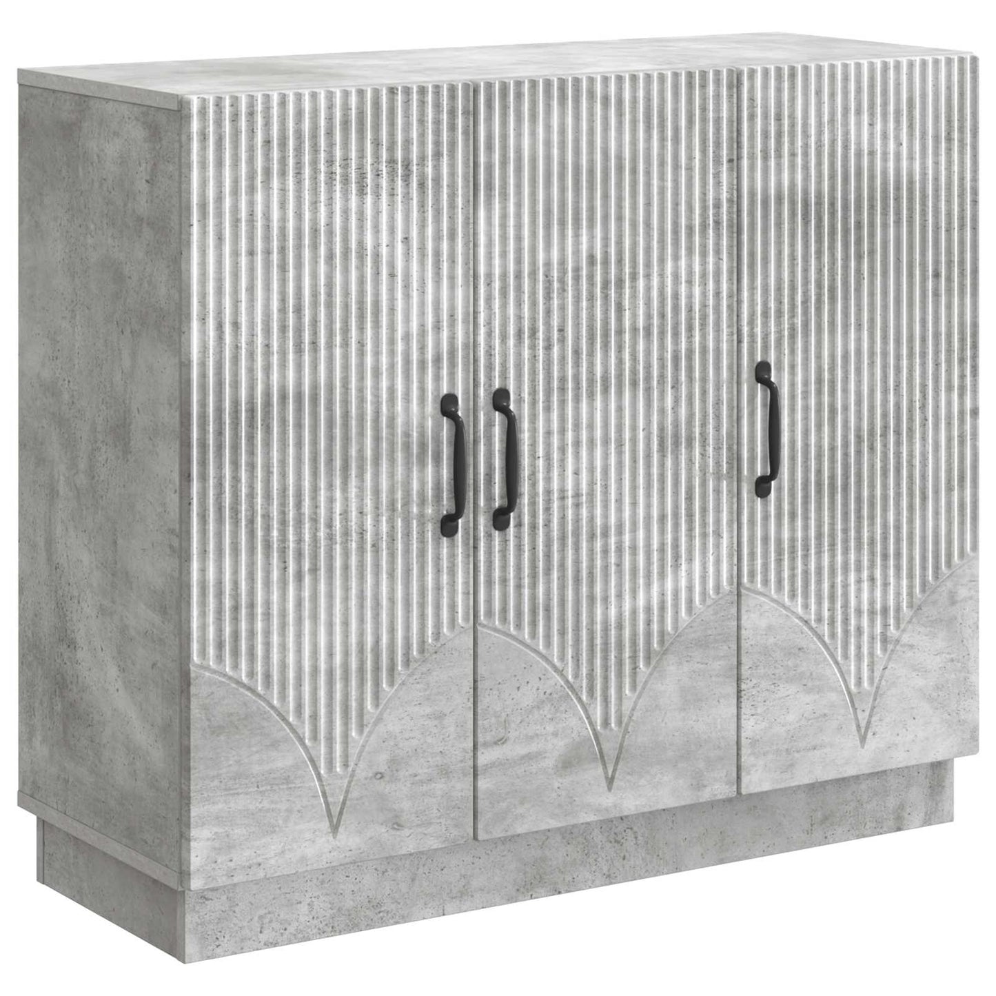 Serviesskap Betonggrå 89 x 34,5 x 77 cm Konstruert tre