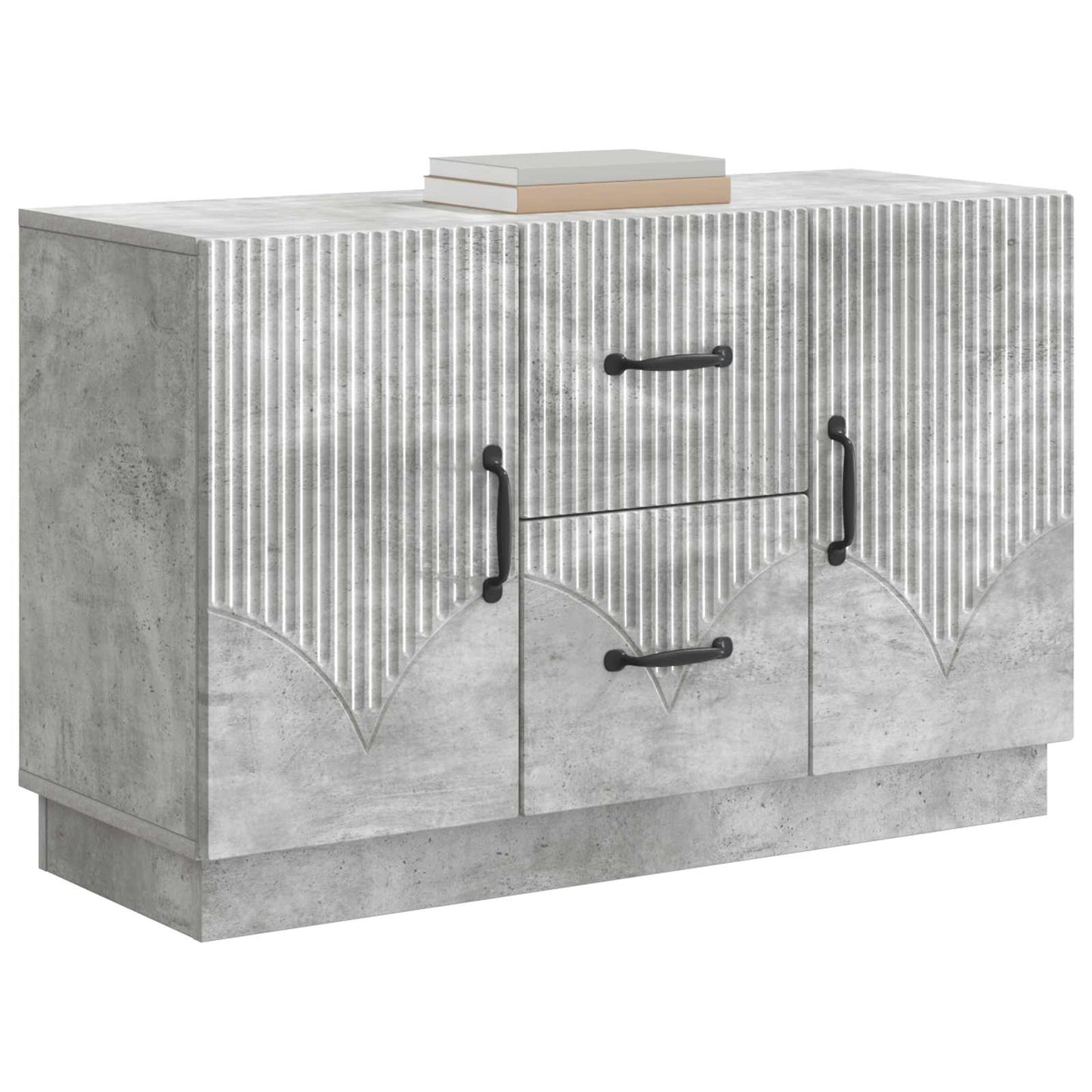 Serviesskap Betonggrå 89 x 34,5 x 57 cm Konstruert tre