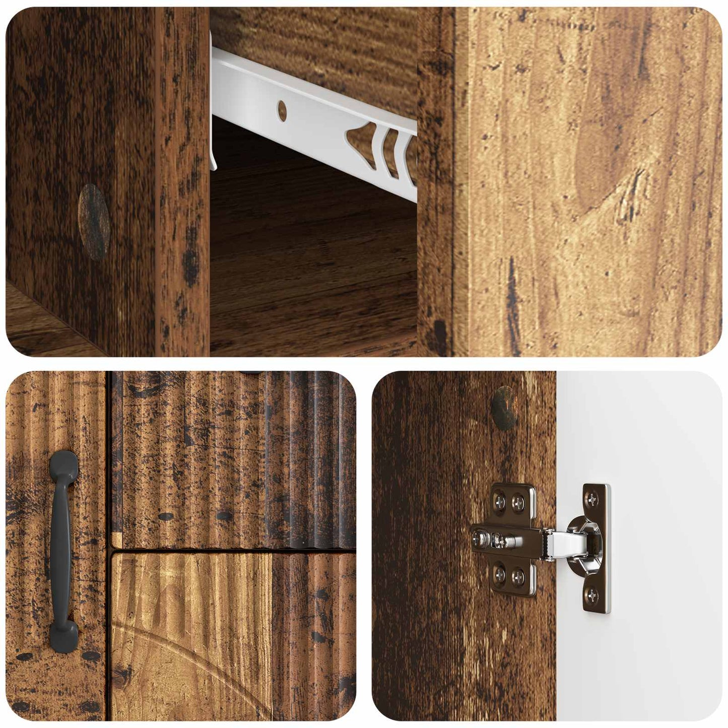 Serviesskap Gammelt tre 89 x 34,5 x 57 cm Konstruert tre