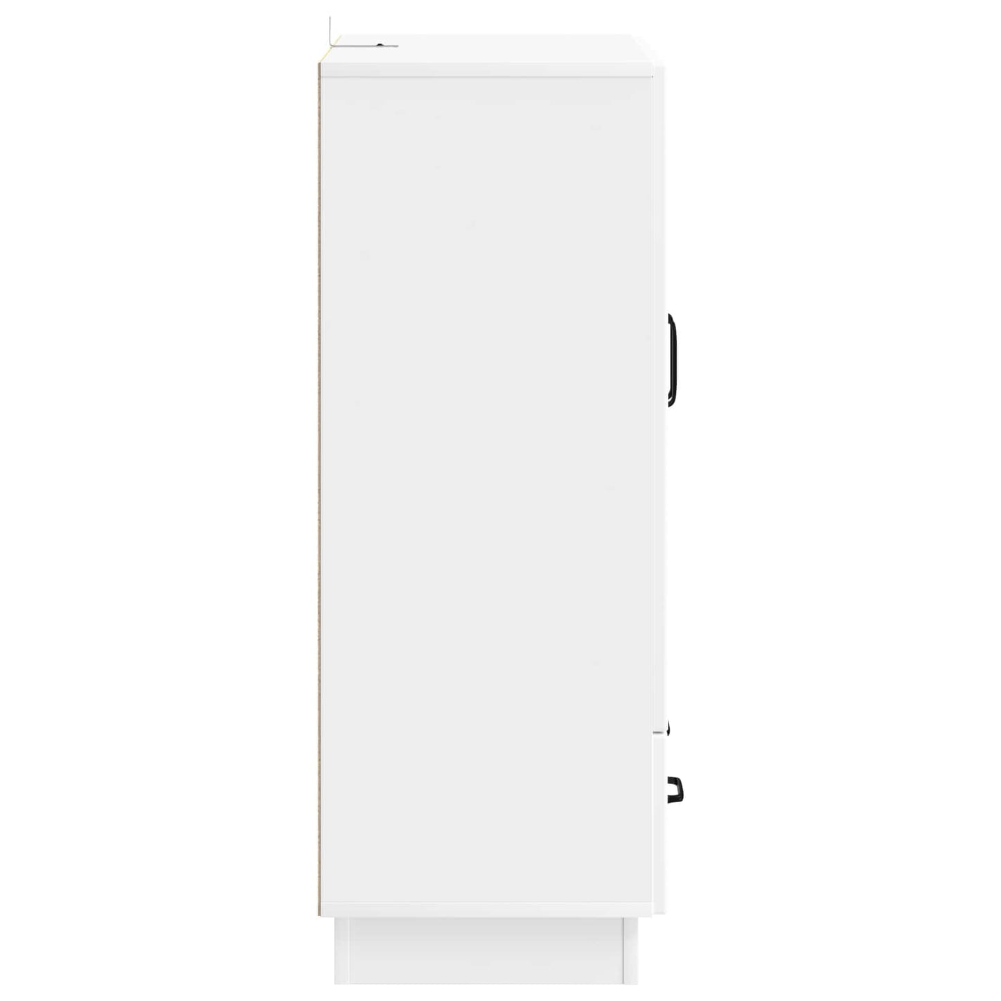 Serviesskap med skuff Hvit 66 x 34,5 x 92 cm Konstruert tre