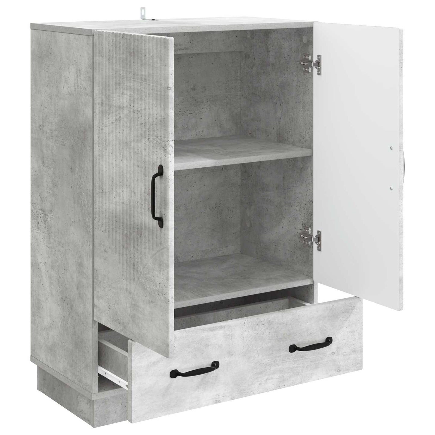 Serviesskap Betonggrå 66 x 34,5 x 92 cm Konstruert tre
