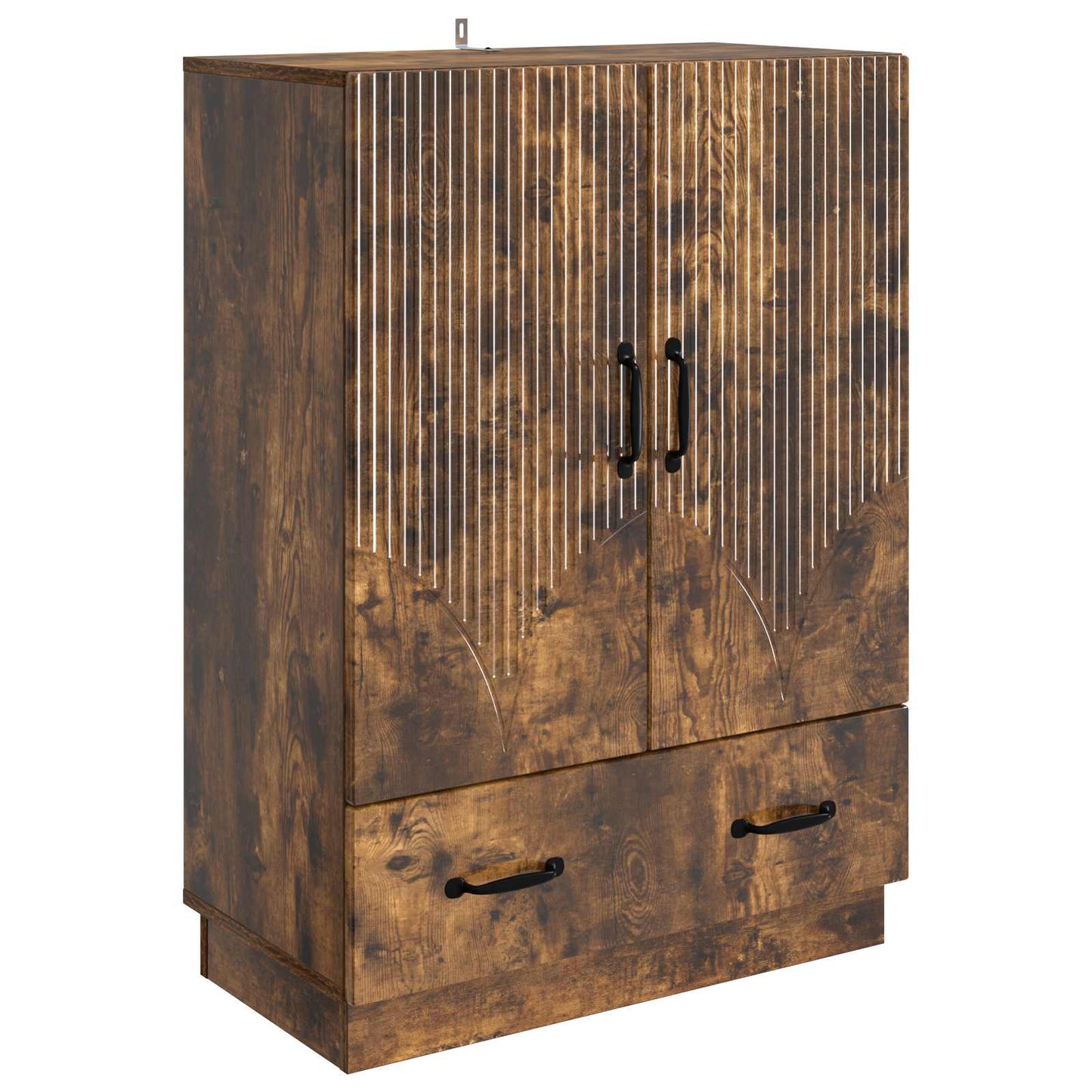 Serviesskap med skuff Røkt Eik 66 x 34,5 x 92 cm Konstruert tre