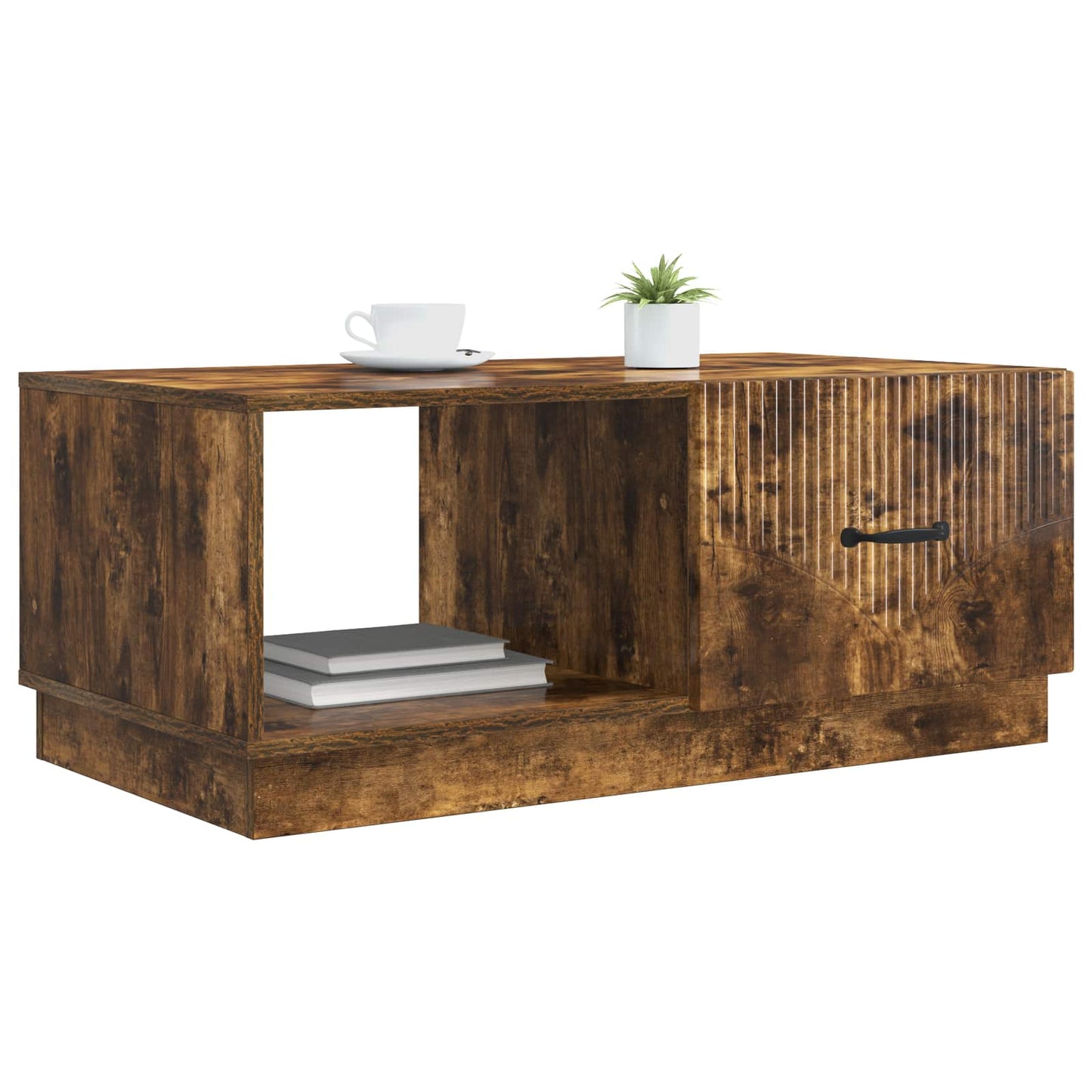 Kaffebord Røkt Eik 90 x 50 x 37 cm Konstruert tre