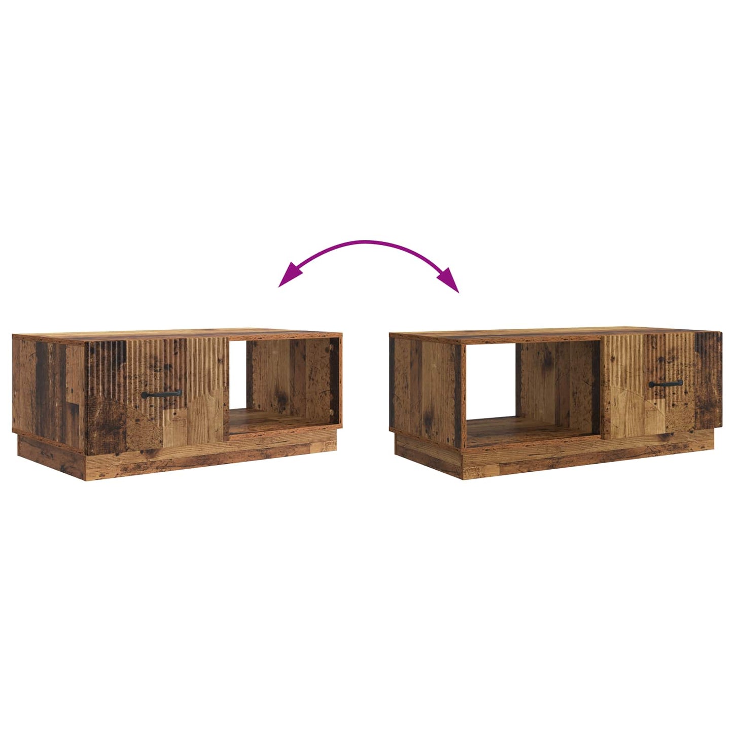 Kaffebord Gammelt tre 90 x 50 x 37 cm Konstruert tre