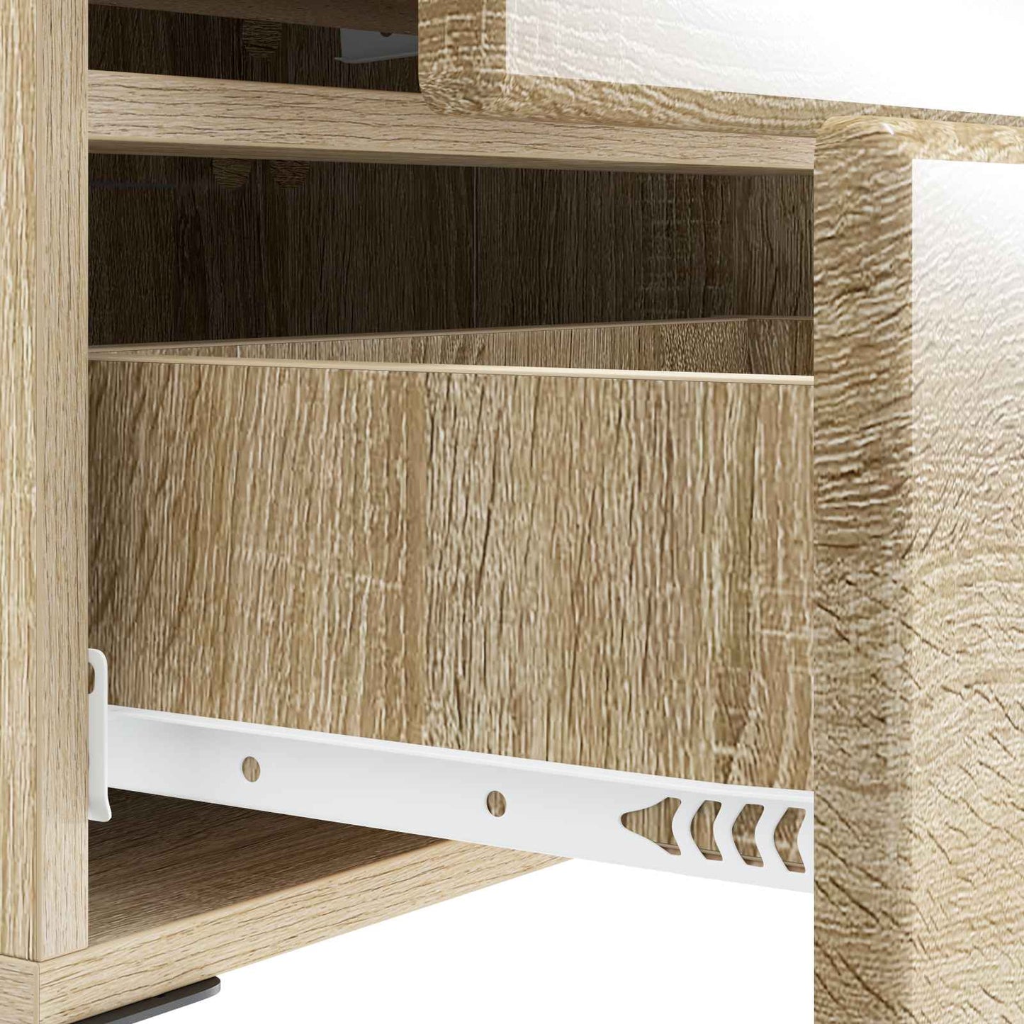 Nattbordskap med skuff 2 pcs Sonoma eik 43 x 34,5 x 47,5 cm