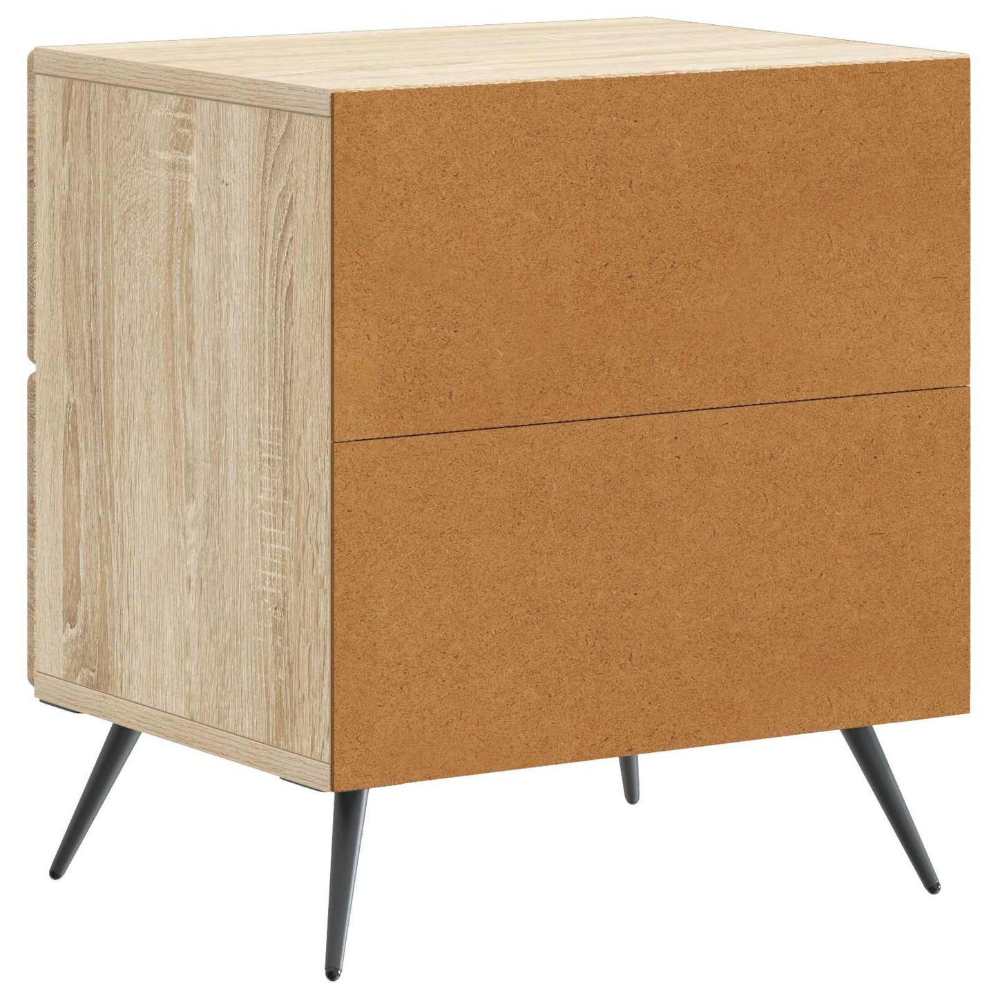 Nattbordskap med skuff 2 pcs Sonoma eik 43 x 34,5 x 47,5 cm
