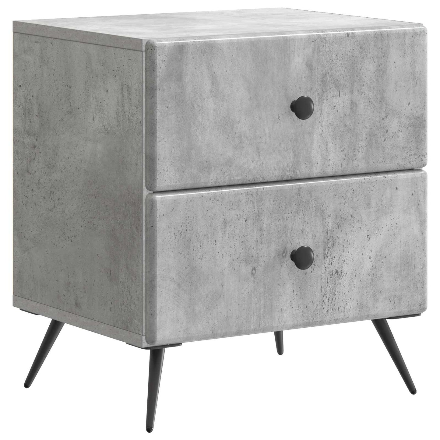 Nattbordskap Betonggrå 43 x 34,5 x 47,5 cm Konstruert tre