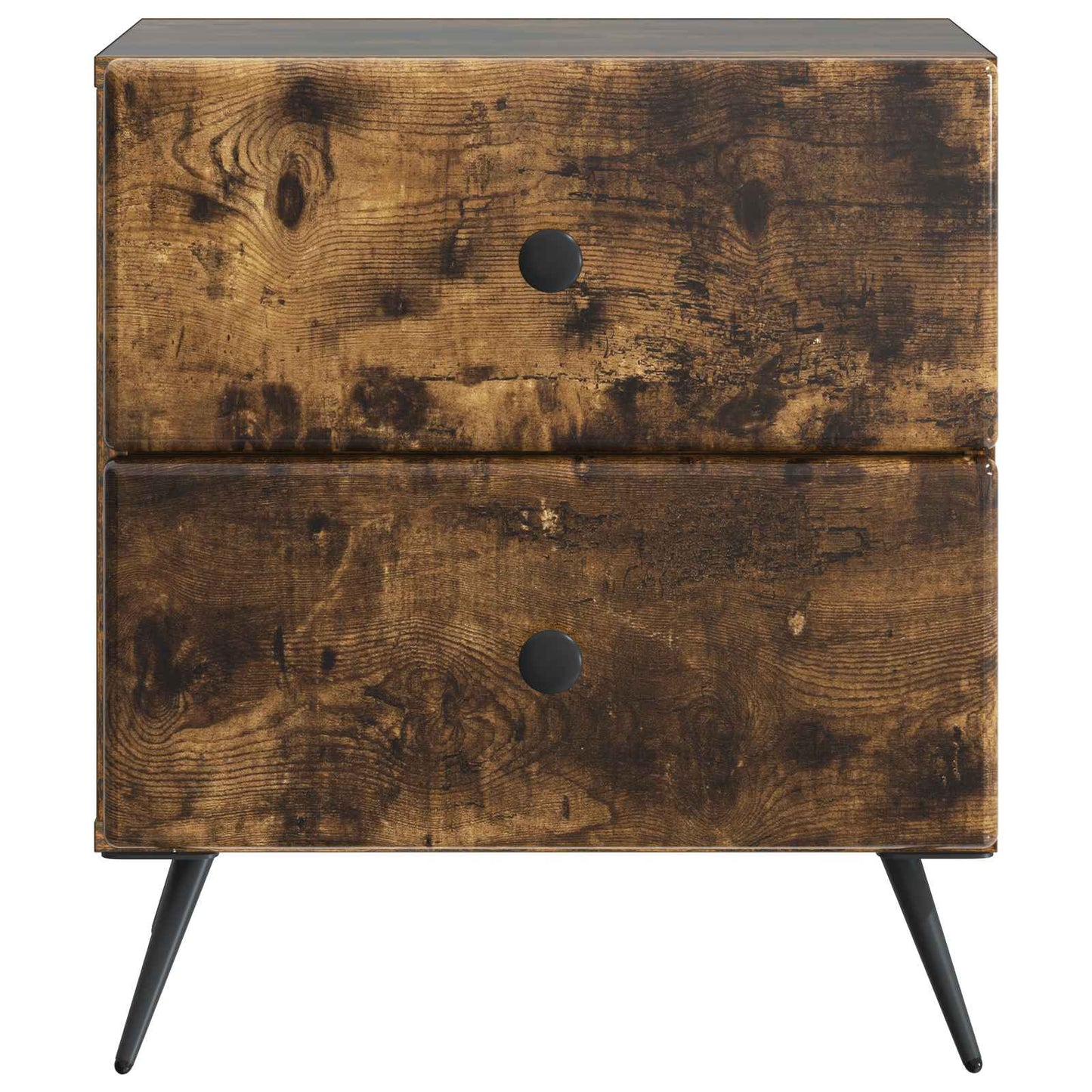 Nattbordskap Røkt Eik 43 x 34,5 x 47,5 cm Konstruert tre