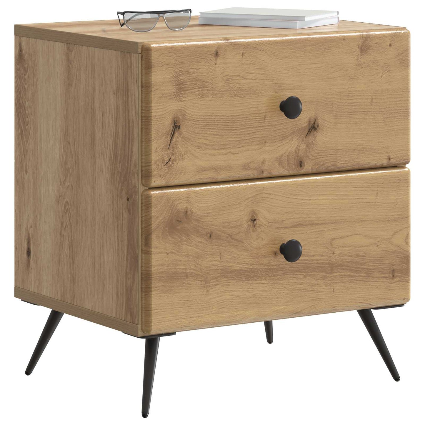 Nattbordskap Artisan eik 43 x 34,5 x 47,5 cm Konstruert tre