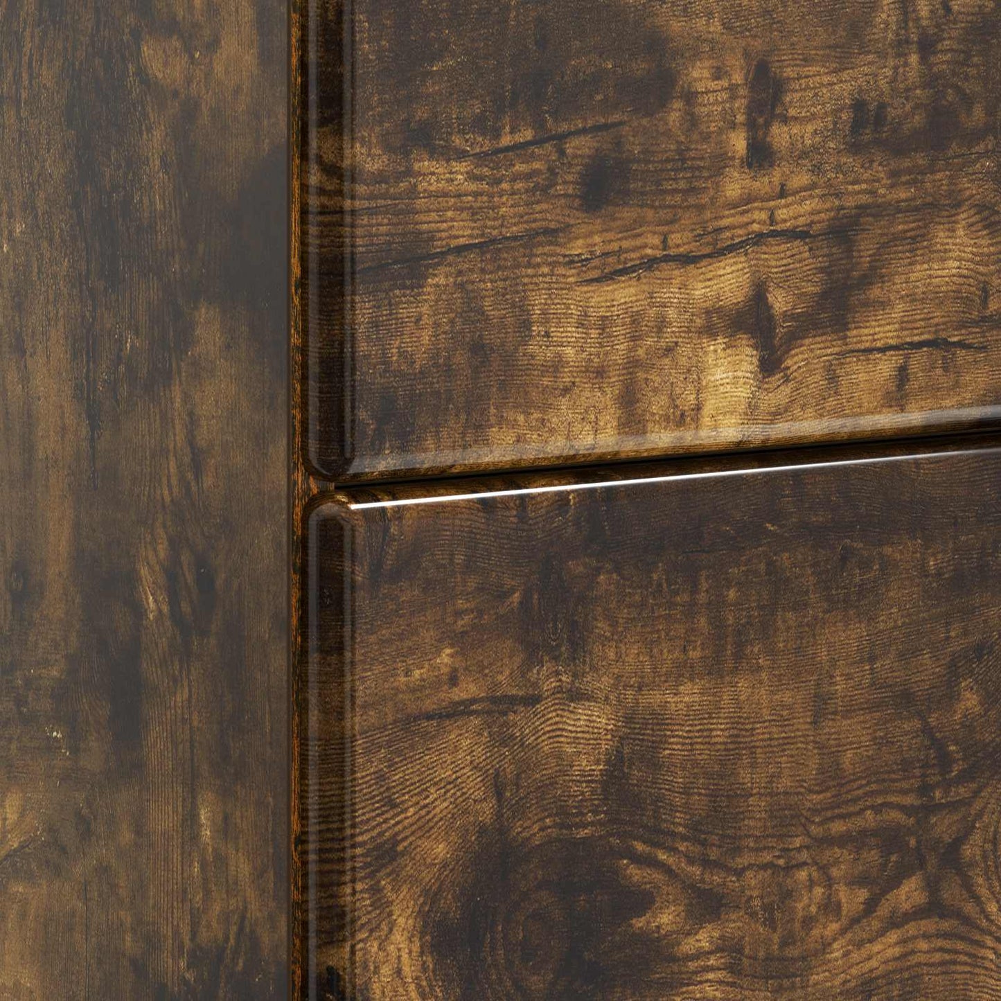 Nattbordskap Røkt Eik 62 x 34,5 x 47,5 cm Konstruert tre
