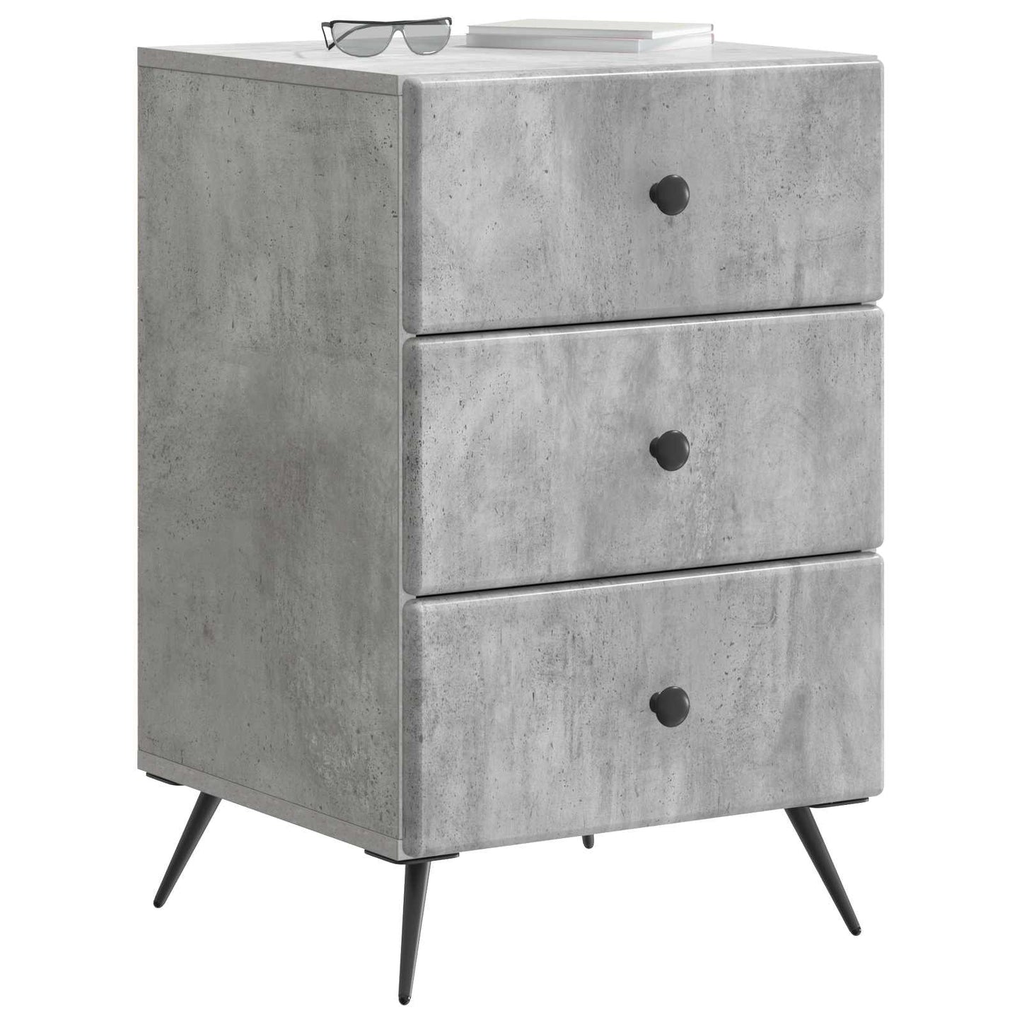 Nattbordskap Betonggrå 43 x 41 x 66,5 cm Konstruert tre