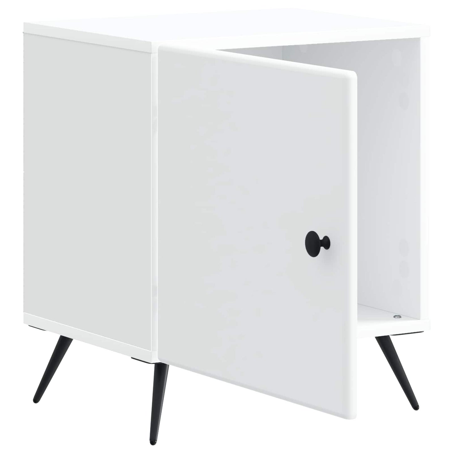 Nattbordskap Hvit 43 x 34,5 x 50 cm Konstruert tre