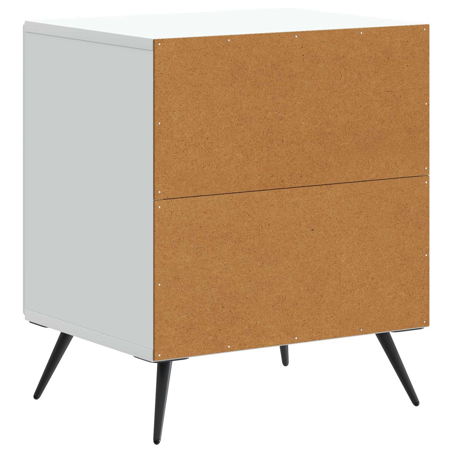 Nattbordskap Hvit 43 x 34,5 x 50 cm Konstruert tre