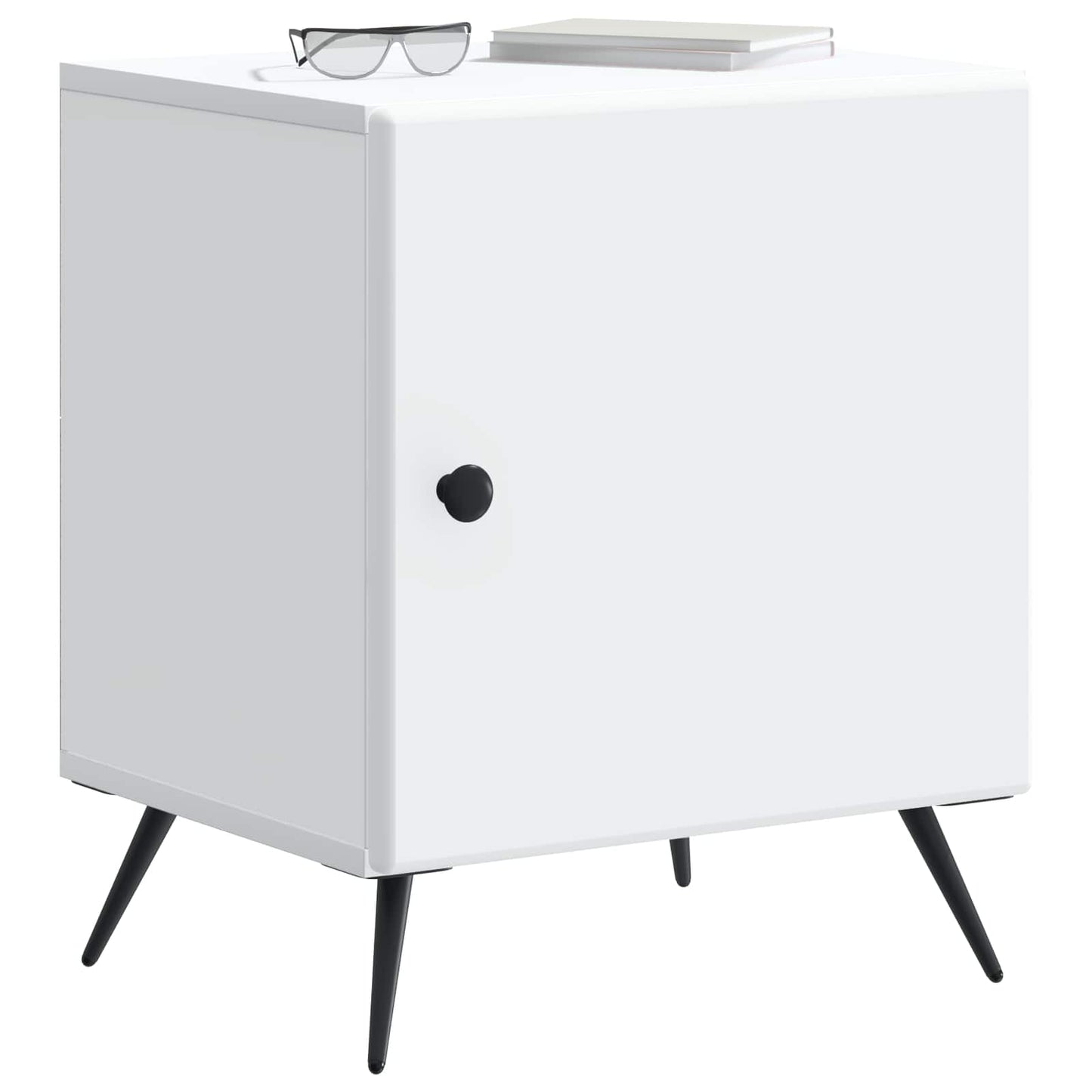 Nattbordskap Hvit 43 x 34,5 x 50 cm Konstruert tre
