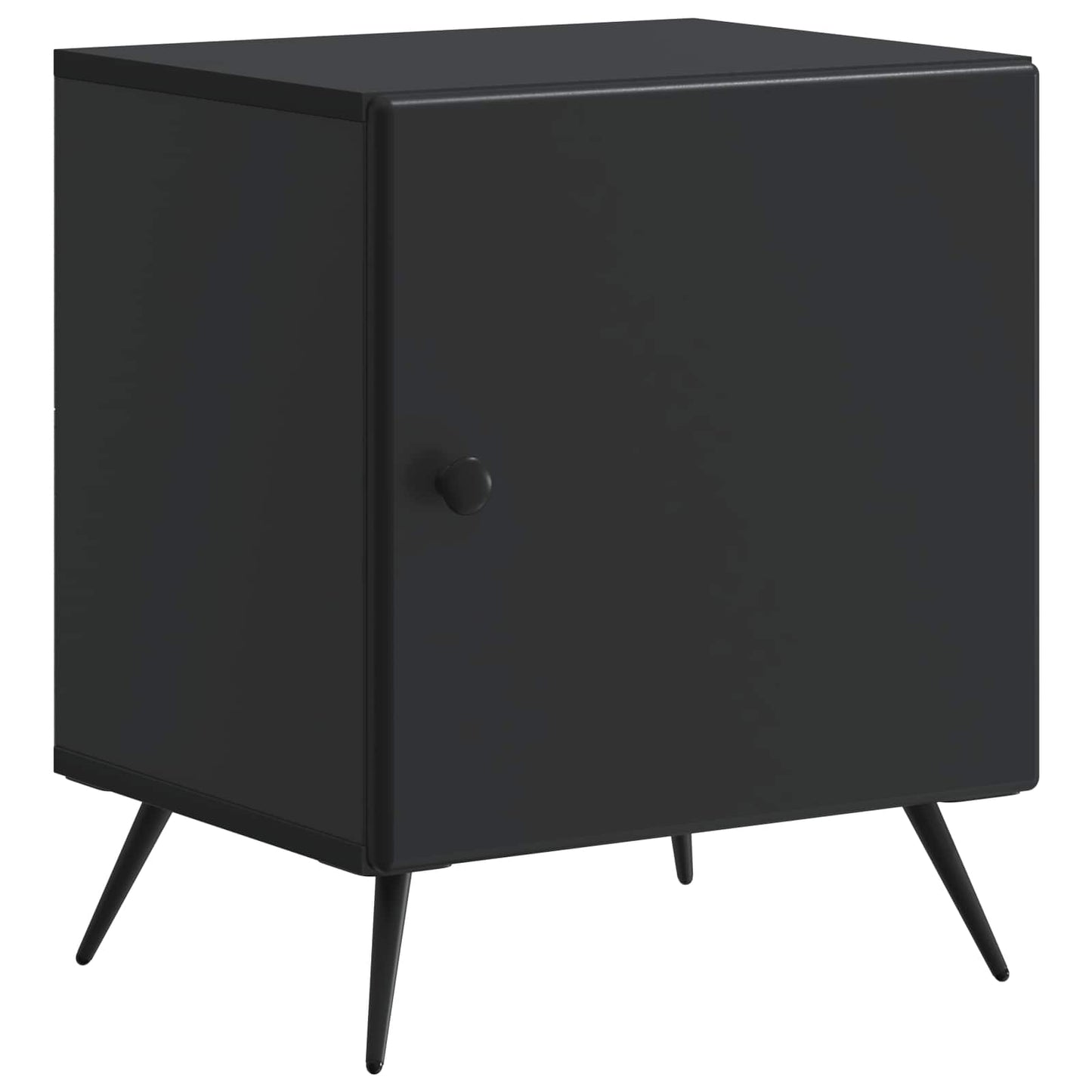 Nattbordskap Svart 43 x 34,5 x 50 cm Konstruert tre