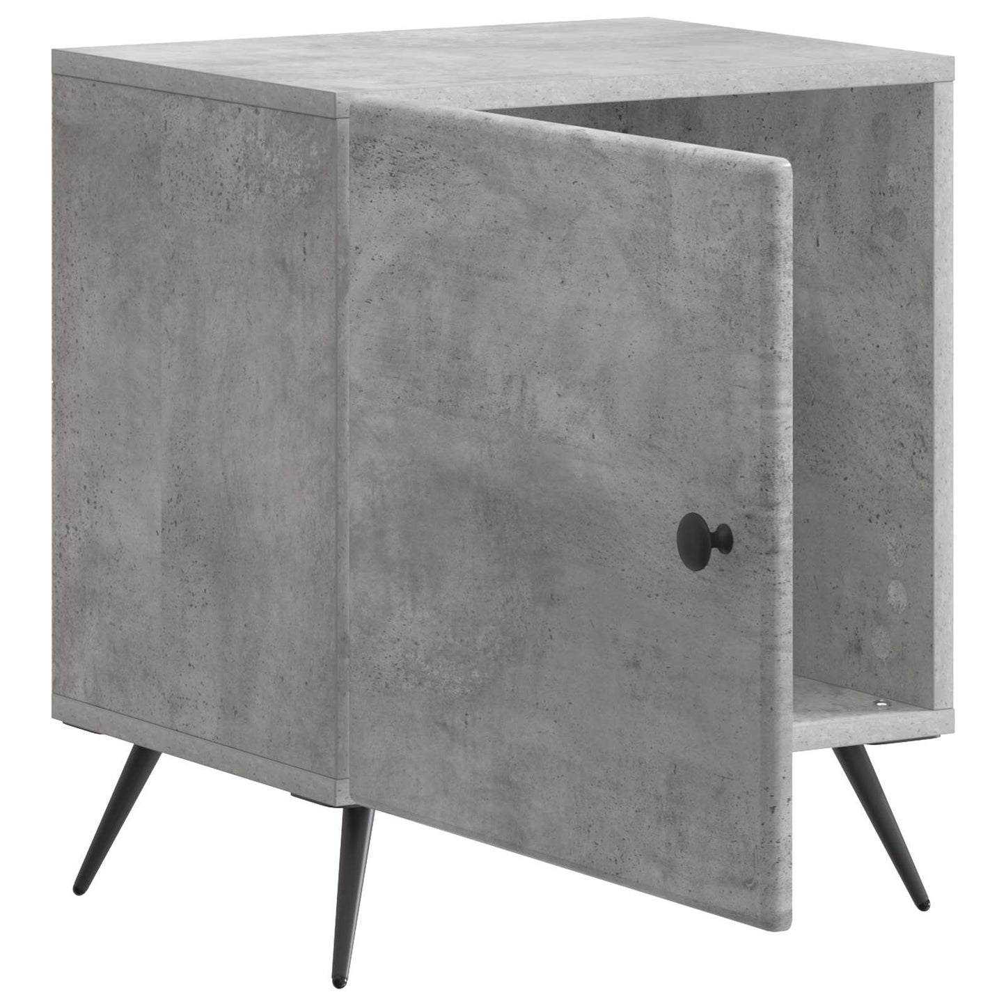 Nattbordskap Betonggrå 43 x 34,5 x 50 cm Konstruert tre