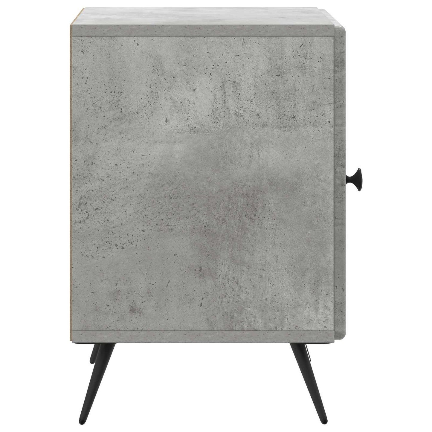 Nattbordskap 2 pcs Betonggrå 43 x 34,5 x 50 cm Konstruert tre