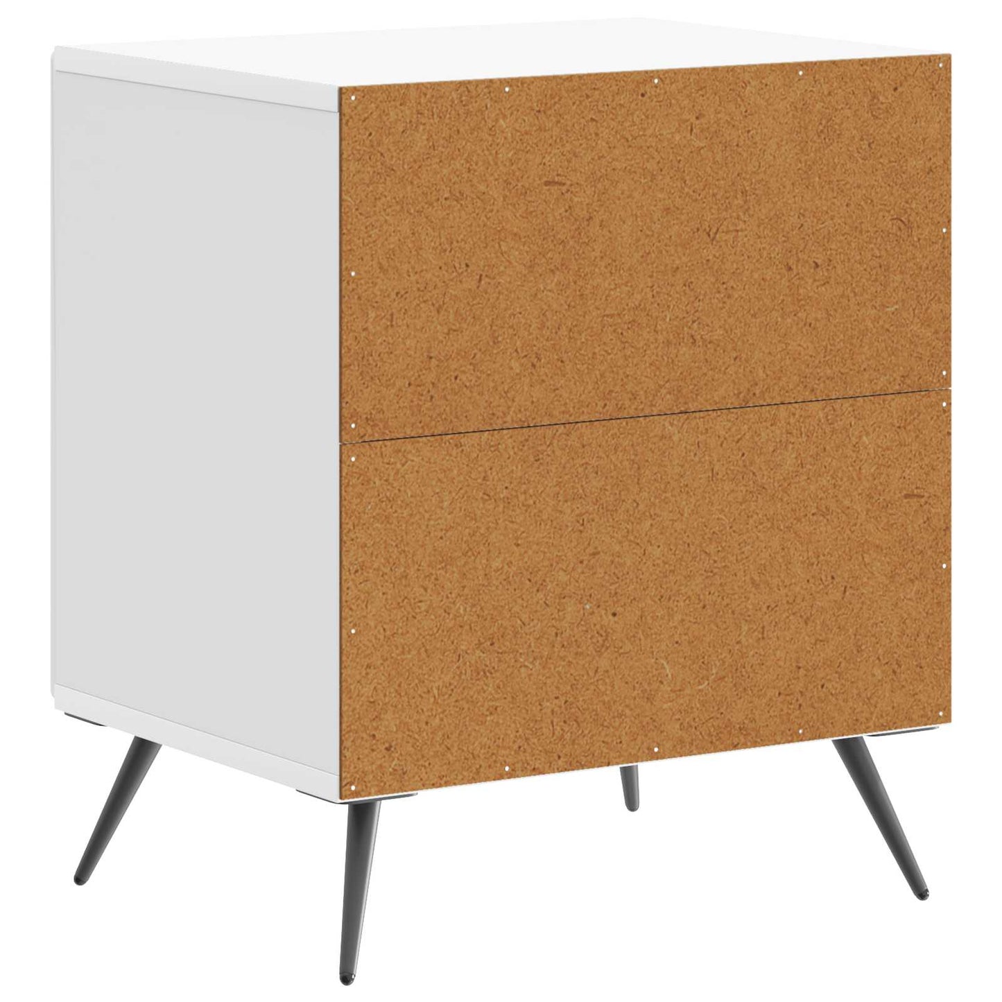 Nattbordskap Høgglans hvit 43 x 34,5 x 50 cm Konstruert tre