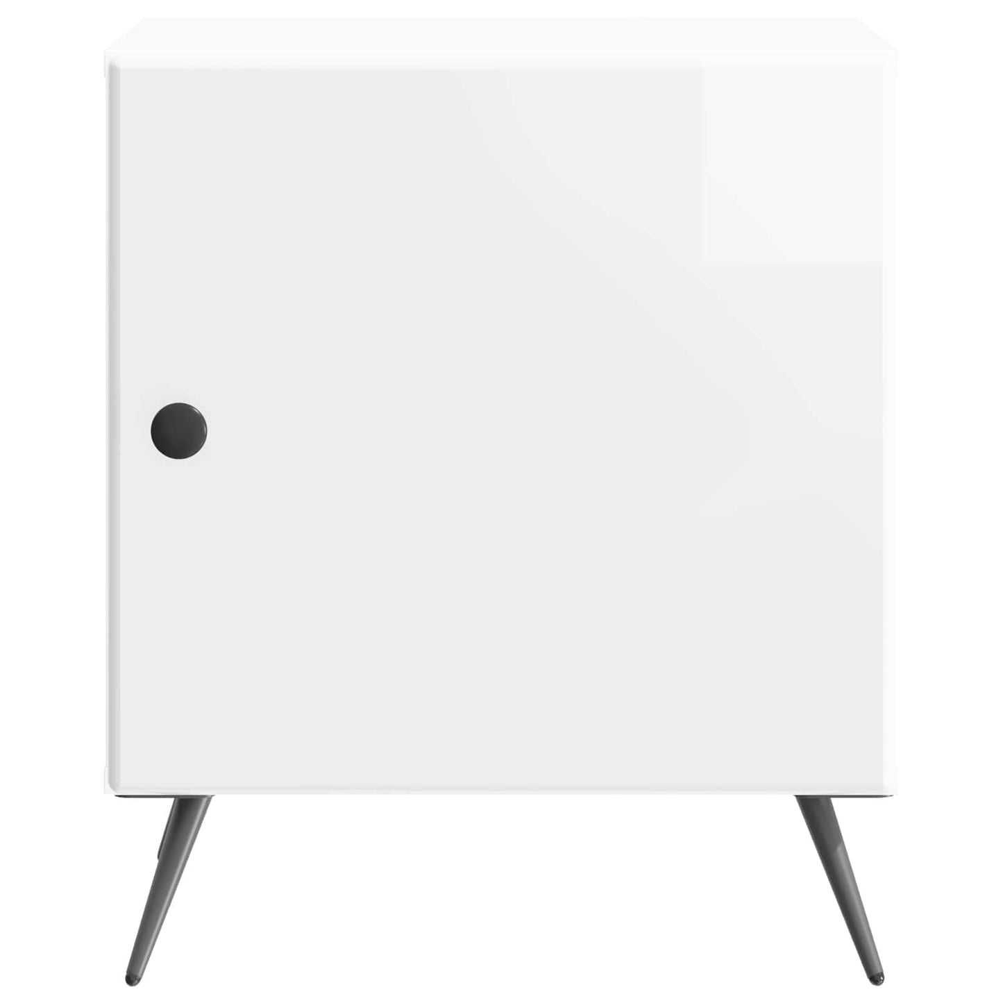 Nattbordskap Høgglans hvit 43 x 34,5 x 50 cm Konstruert tre