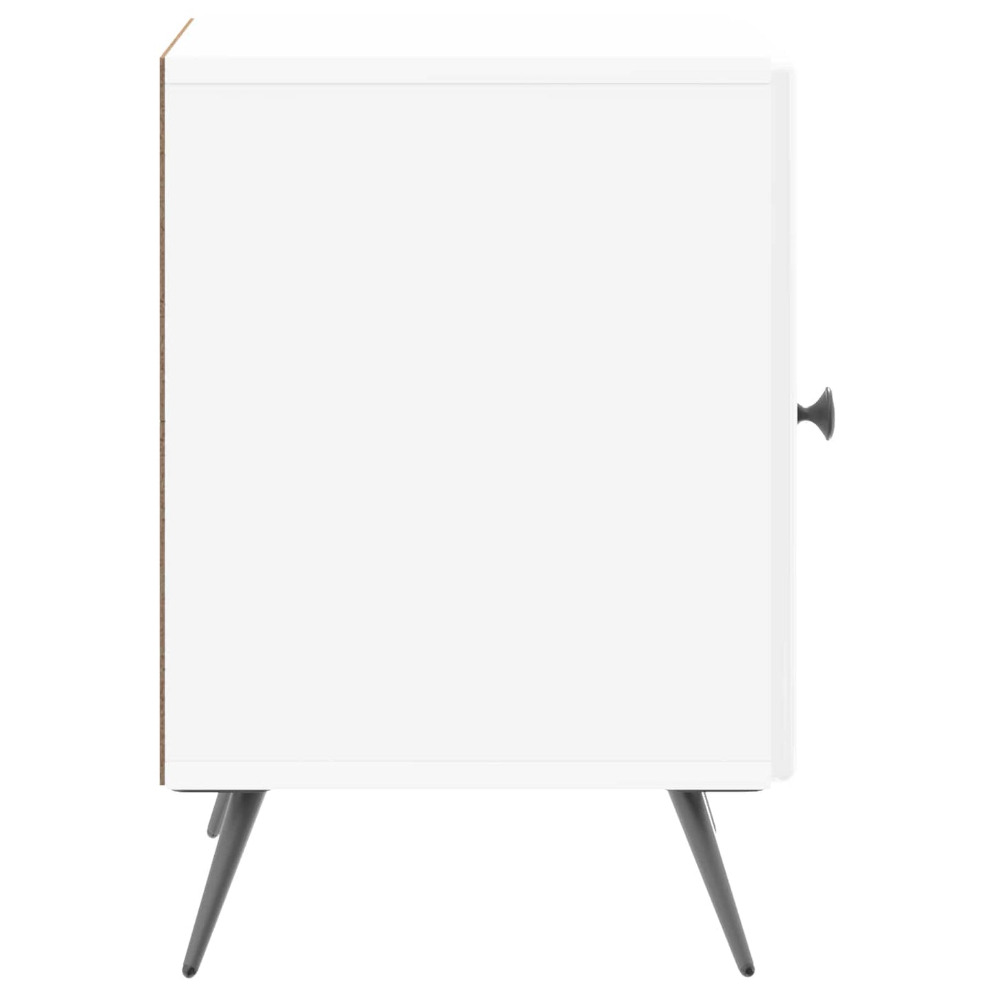 Nattbordskap Høgglans hvit 43 x 34,5 x 50 cm Konstruert tre