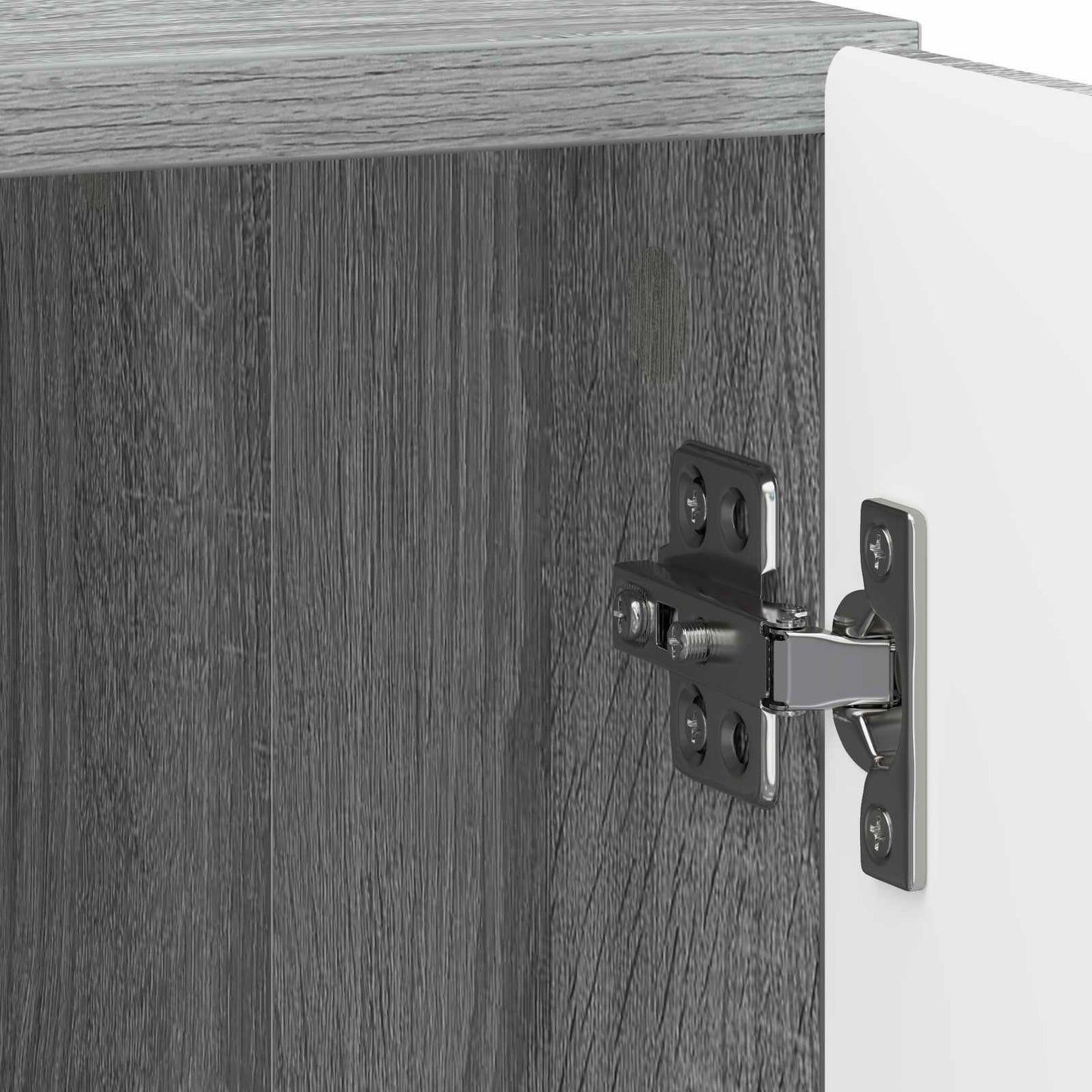 Nattbordskap 2 pcs Grå sonoma 43 x 34,5 x 50 cm Konstruert tre