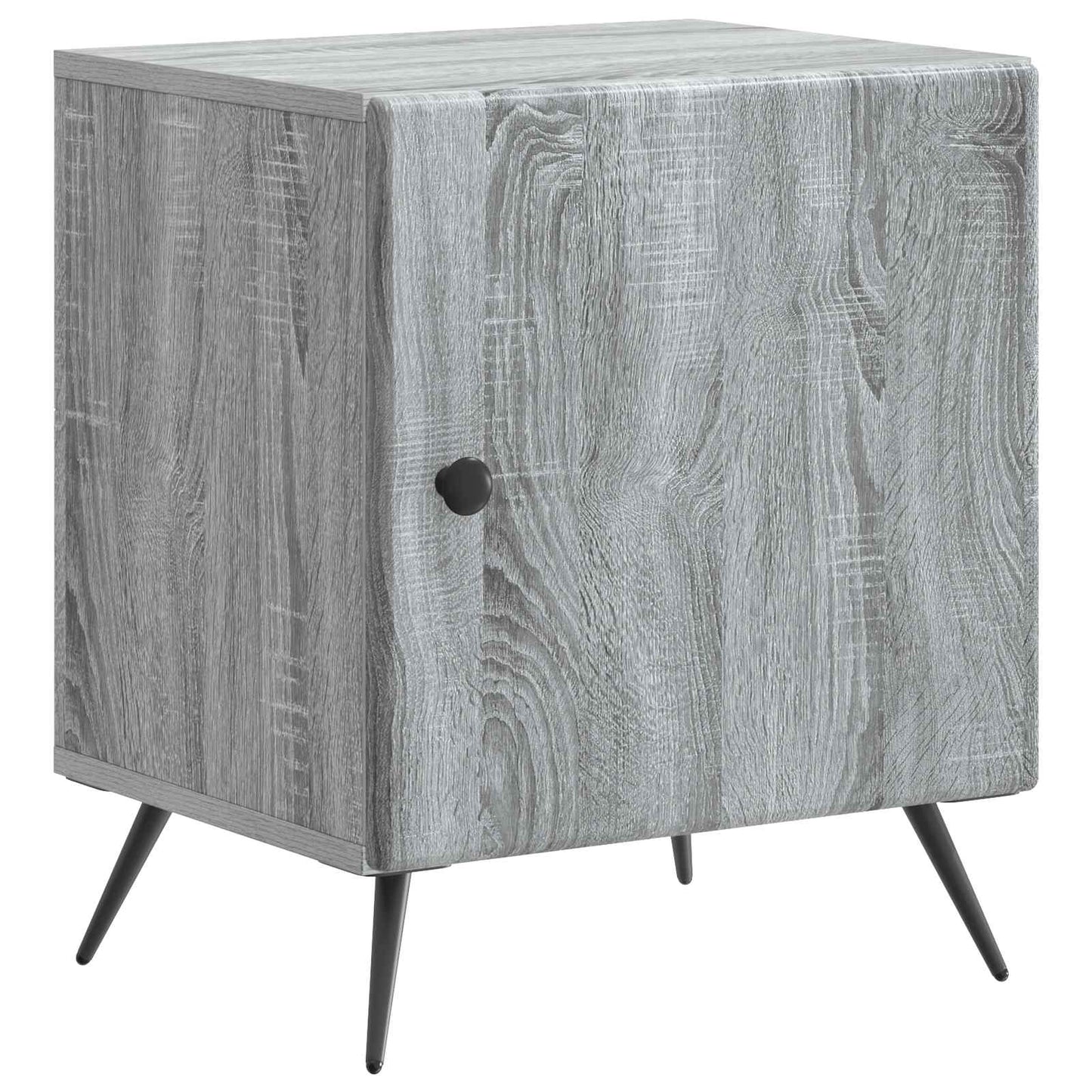 Nattbordskap 2 pcs Grå sonoma 43 x 34,5 x 50 cm Konstruert tre