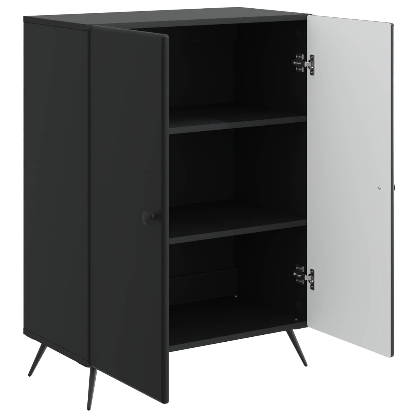 Serviesskap Svart 66 x 34,5 x 90 cm Konstruert tre