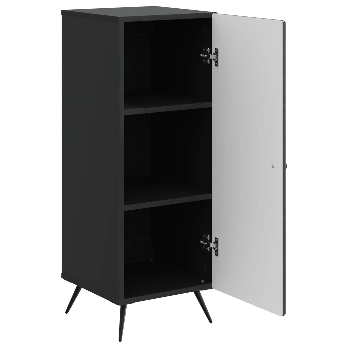 Serviesskap Svart 33 x 34,5 x 90 cm Konstruert tre