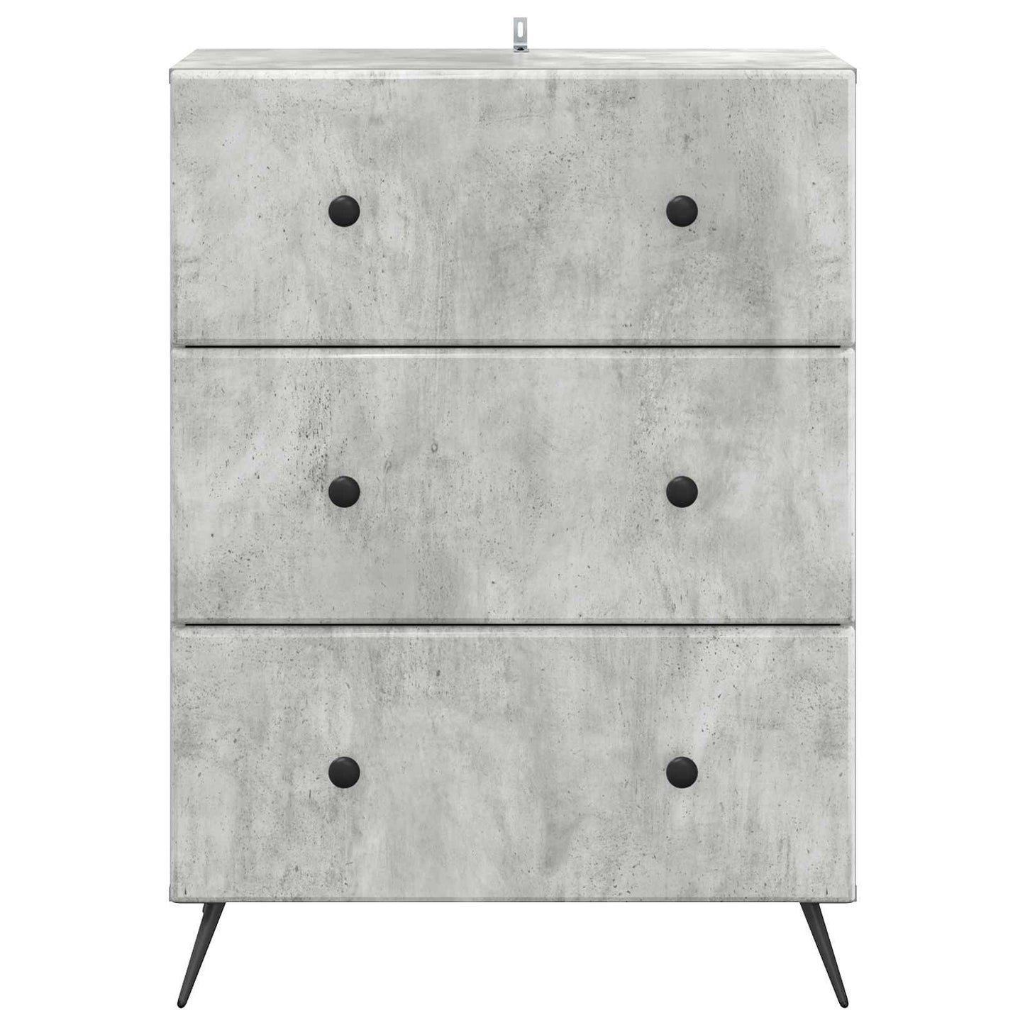 Skuffeskap Betonggrå 66 x 34,5 x 90 cm Konstruert tre