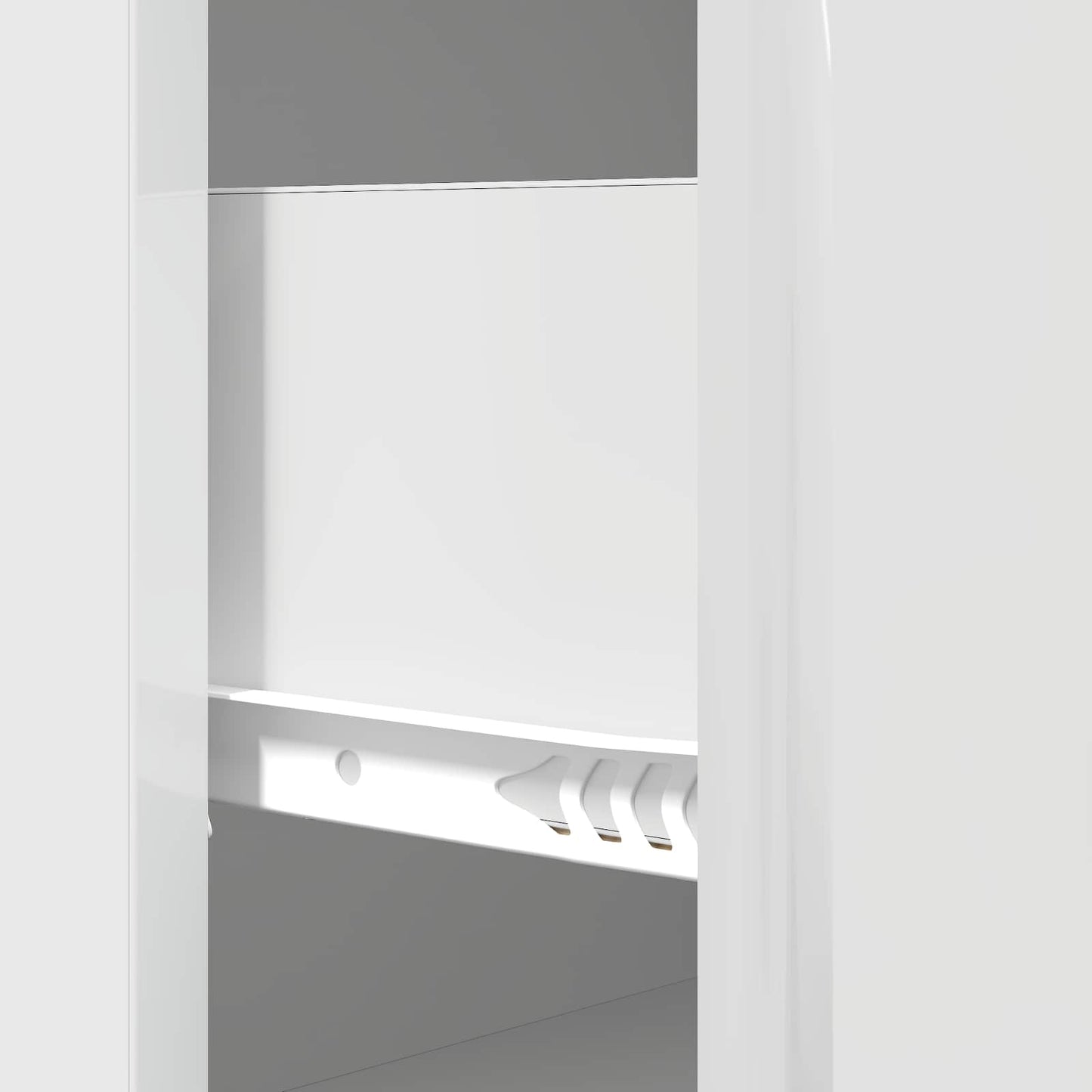Skuffeskap Høgglans hvit 66 x 34,5 x 90 cm Konstruert tre