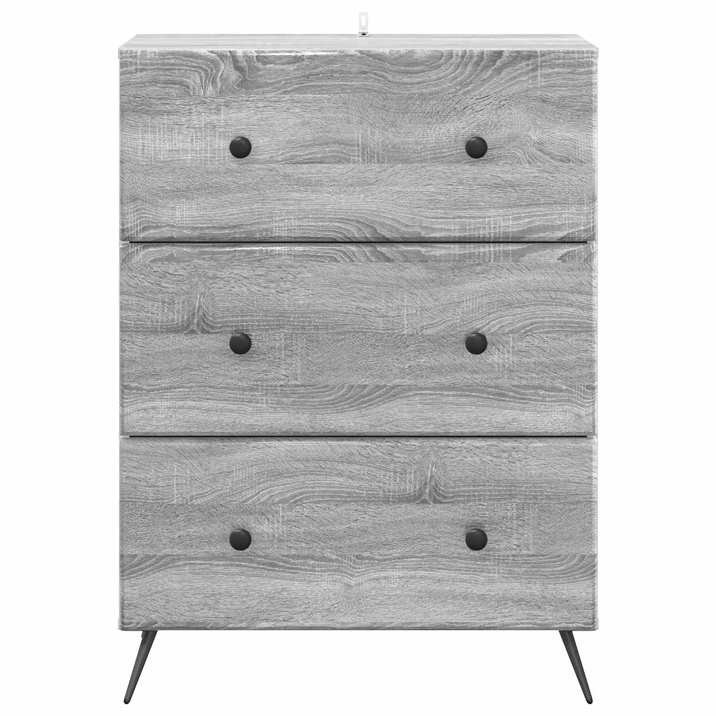 Skuffeskap Grå sonoma 66 x 34,5 x 90 cm Konstruert tre