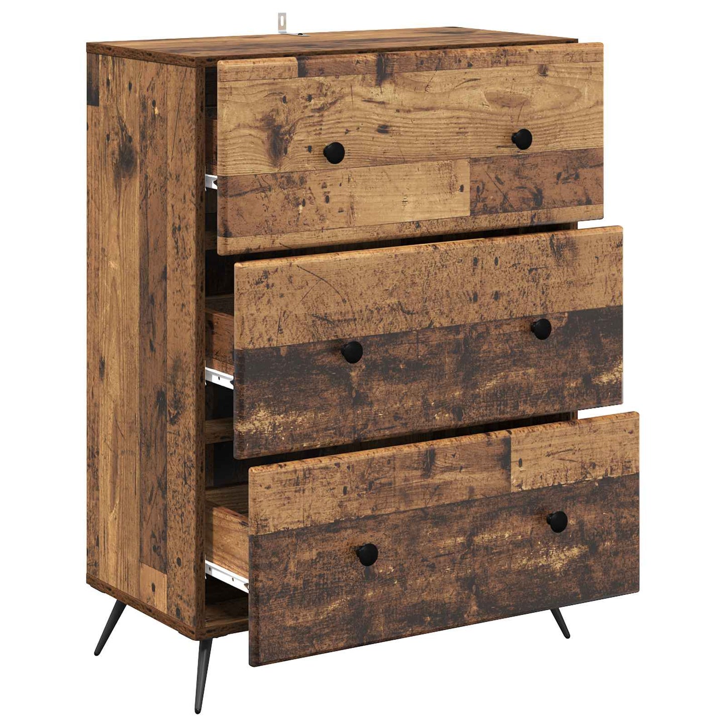 Skuffeskap Gammelt tre 66 x 34,5 x 90 cm Konstruert tre