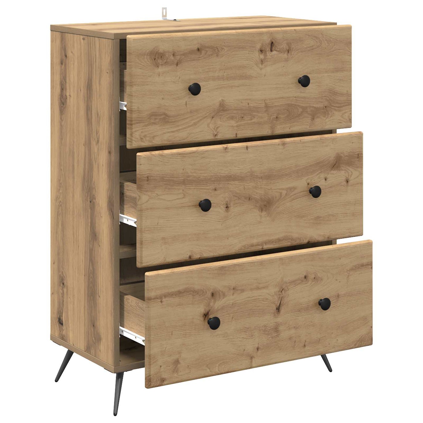 Skuffeskap 66 x 34,5 x 90 cm Konstruert tre Artisan eik