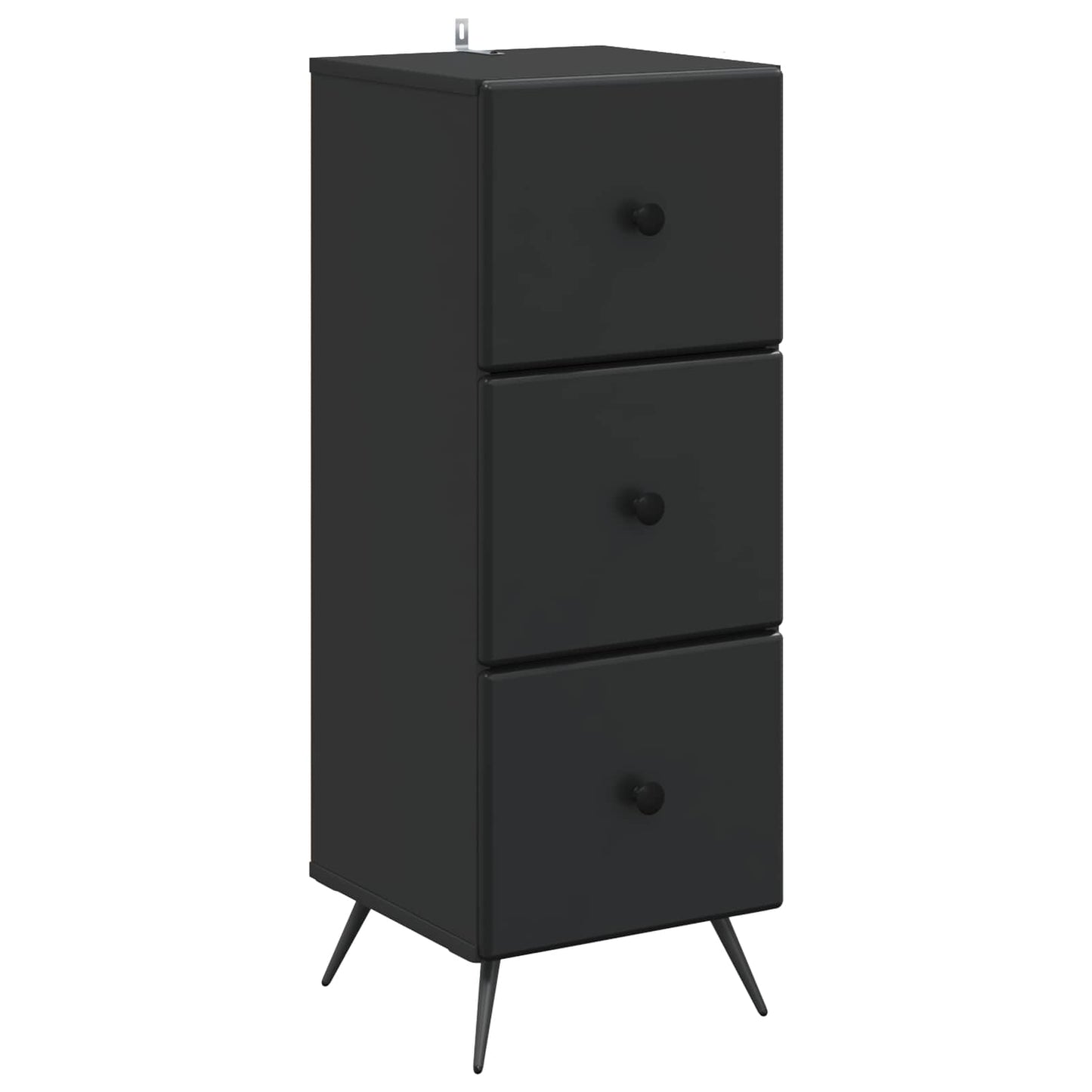 Skuffeskap Svart 33 x 34,5 x 90 cm Konstruert tre