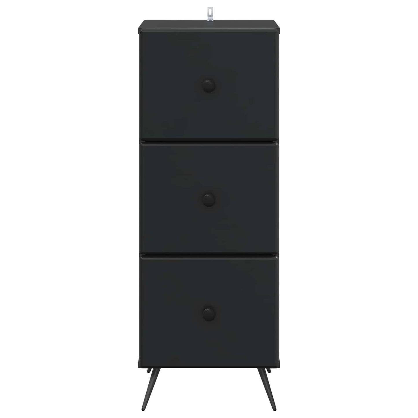 Skuffeskap Svart 33 x 34,5 x 90 cm Konstruert tre